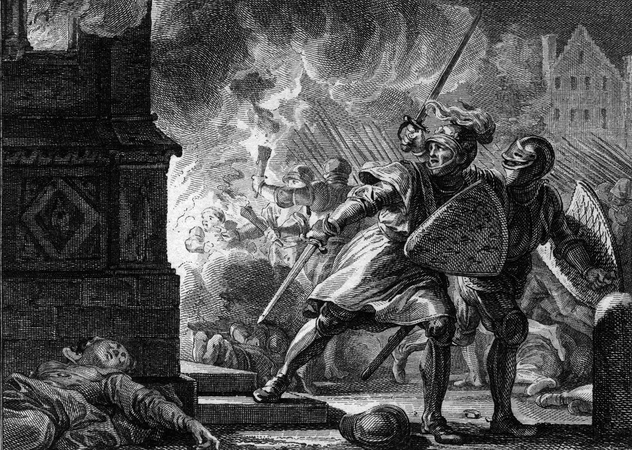 Louis VII made the church of Vitry set fire where inhabitants had taken refuge