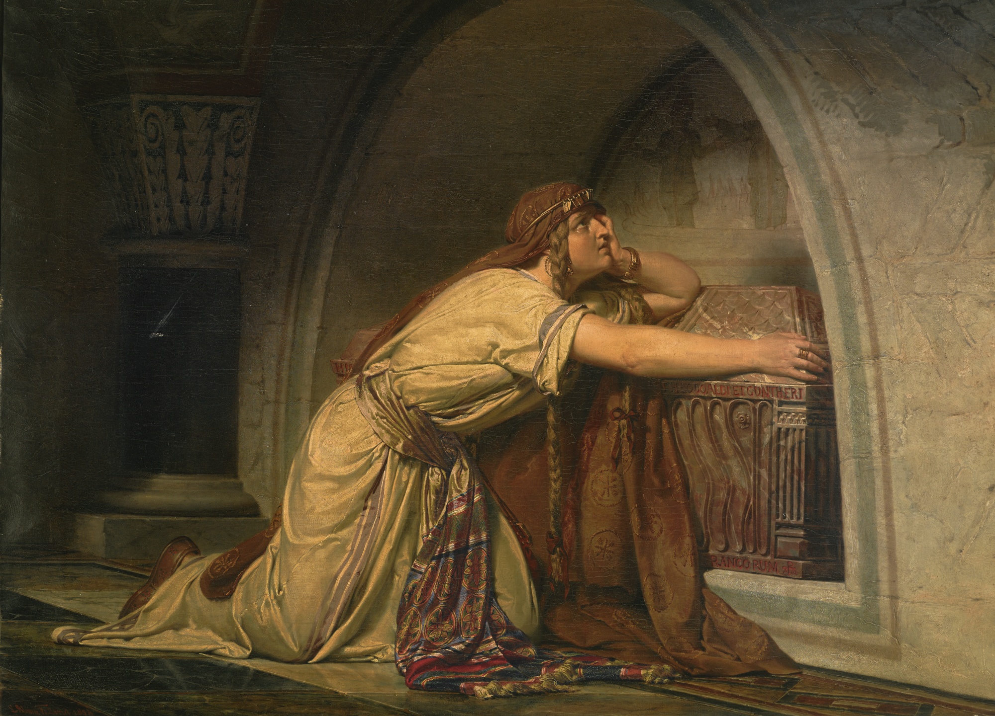 Clotilde at the Tomb of her Grandchildren