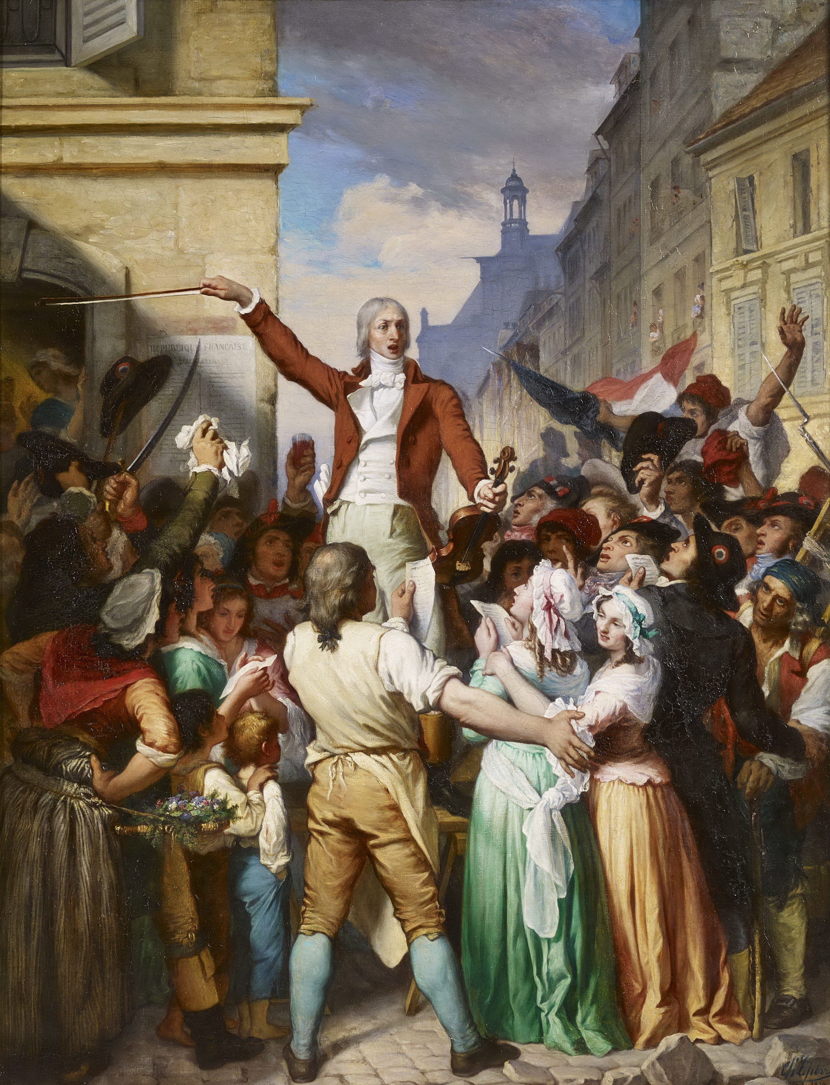 July 4, Méhul teaching patriotic songs to the people of Paris