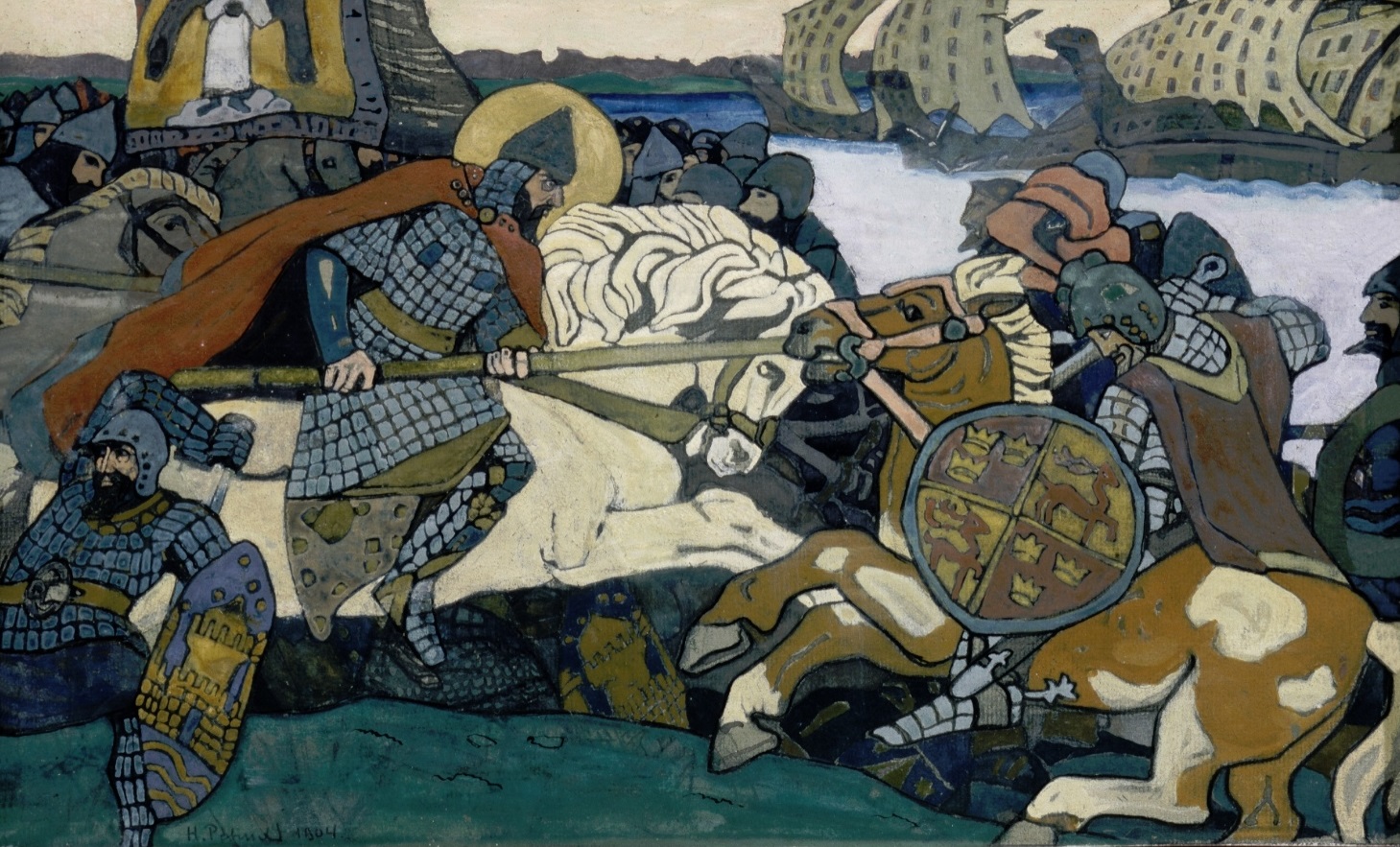 Alexander Nevsky Striking Birger Jarl