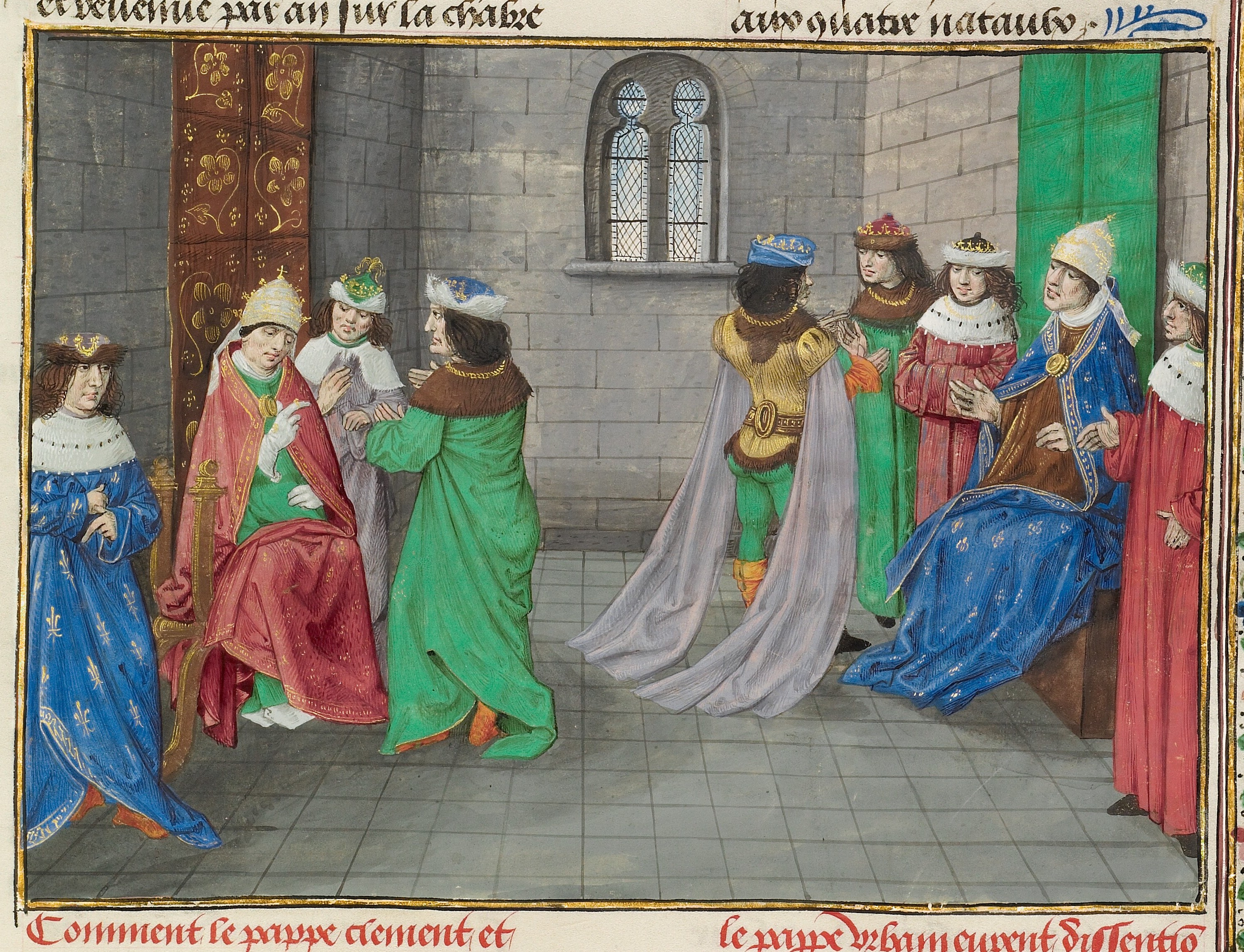 Pope Urban VI and the Anti-Pope Clement VI
