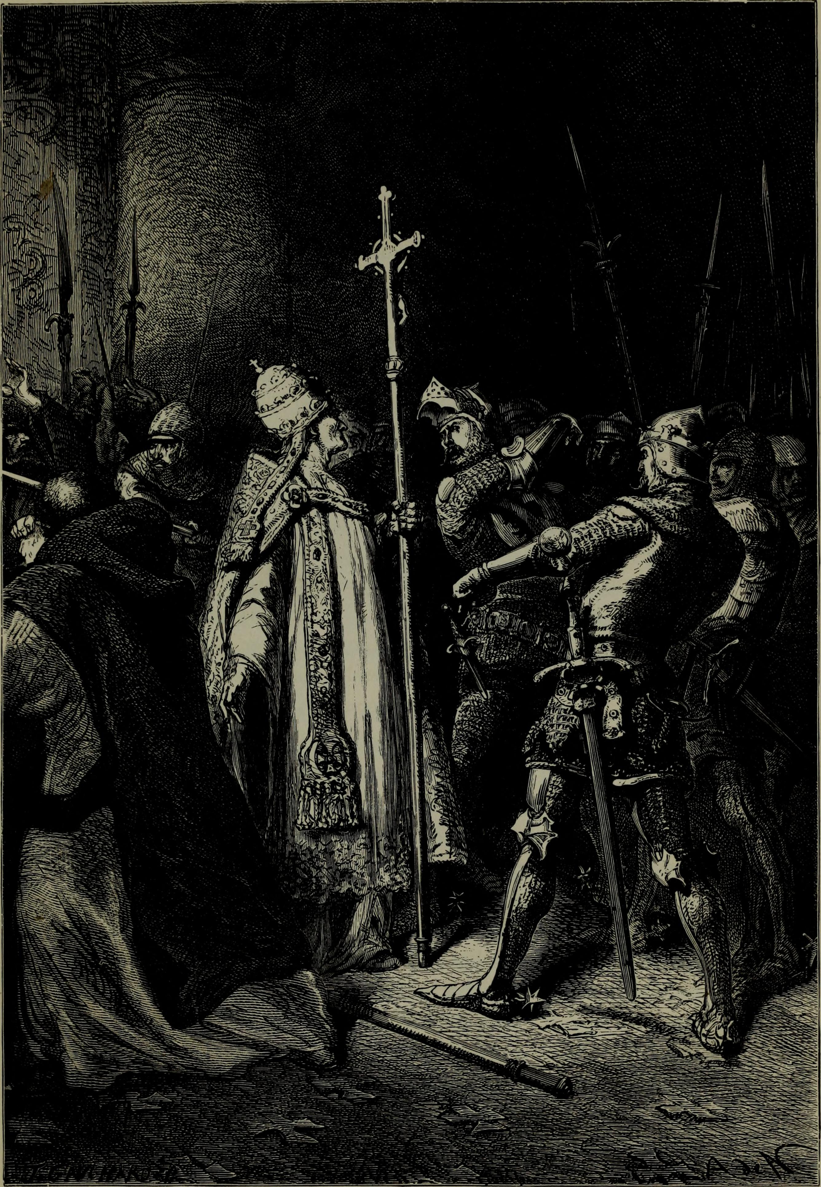 Sciarra Colonna Slapping Pope Boniface VIII in the face