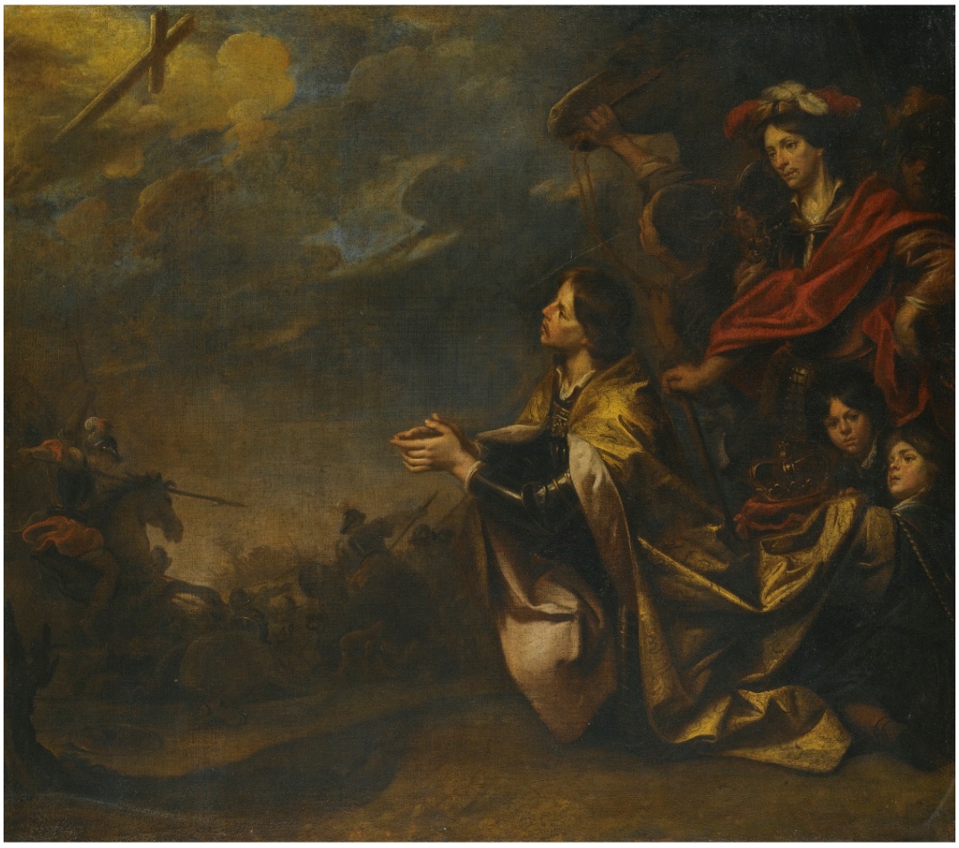 The Emperor Constantine's vision before battle of Milvian Bridge