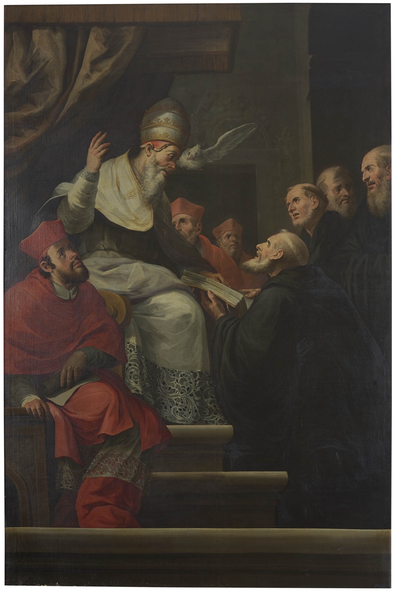Alexander IV delivering the Bull of Union to the Order of Hermits of Saint Augustine