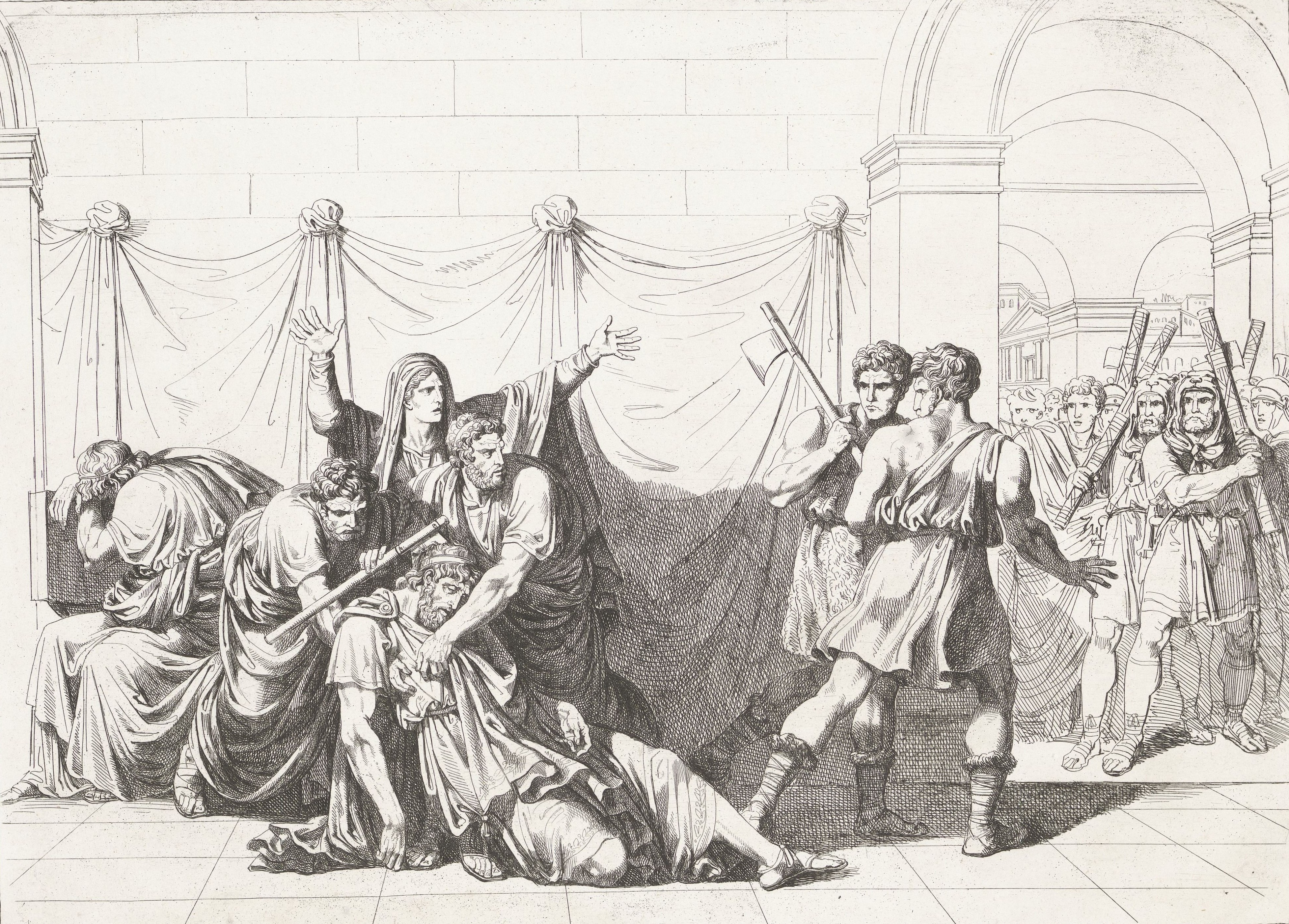 The death of Tarquinius the Elder