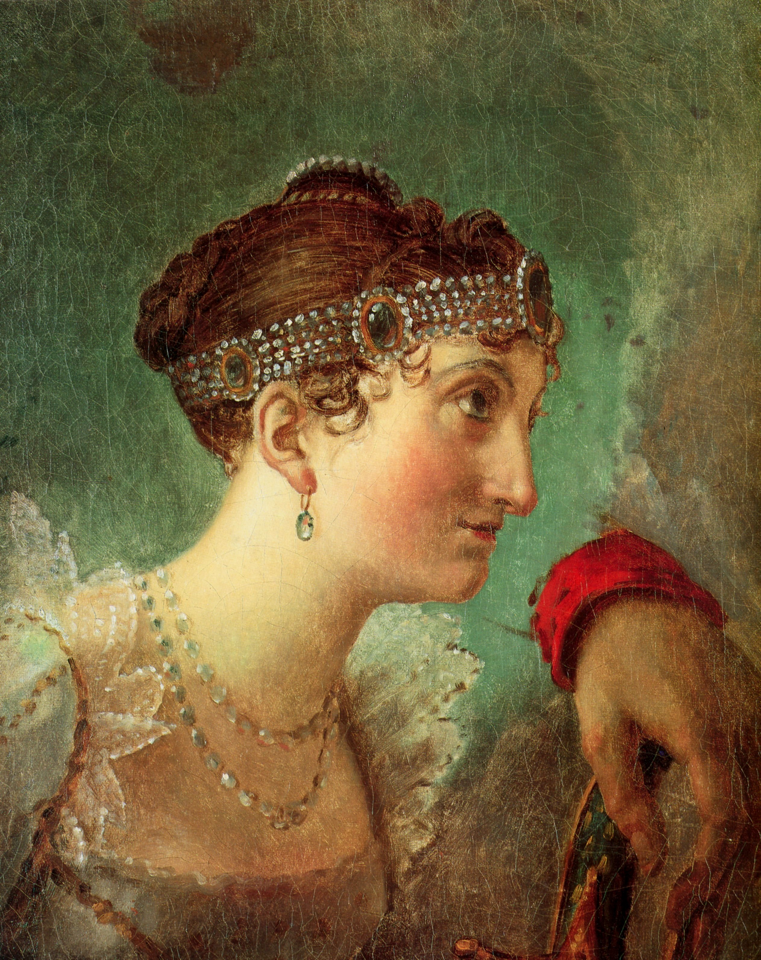 Portrait of Adélaïde de La Rochefoucauld, by Jacques-Louis David