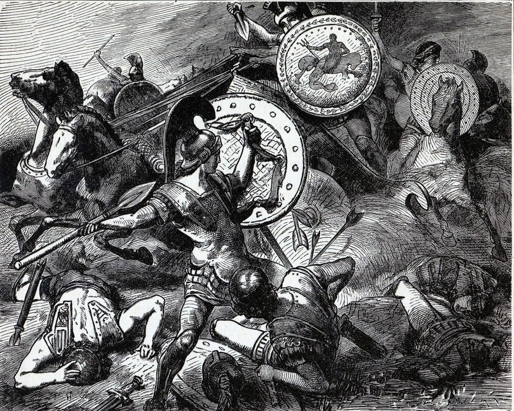 Epaminondas Rescues Pelopidas, 1882Hermann Vogel