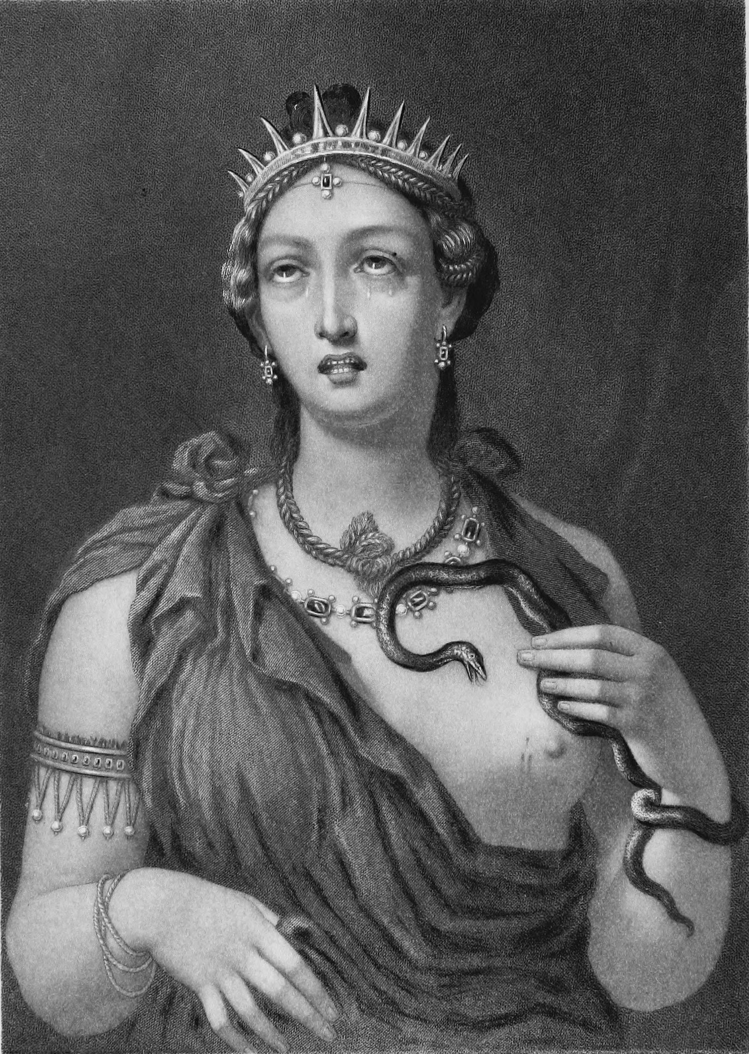 (maybe) Death of Cleopatra (after Augustus' lost painting)