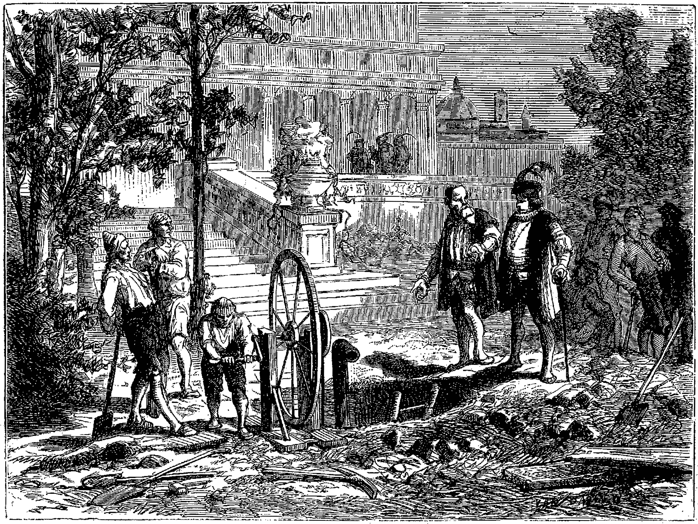 Galileo consulted by the Duke of Florence