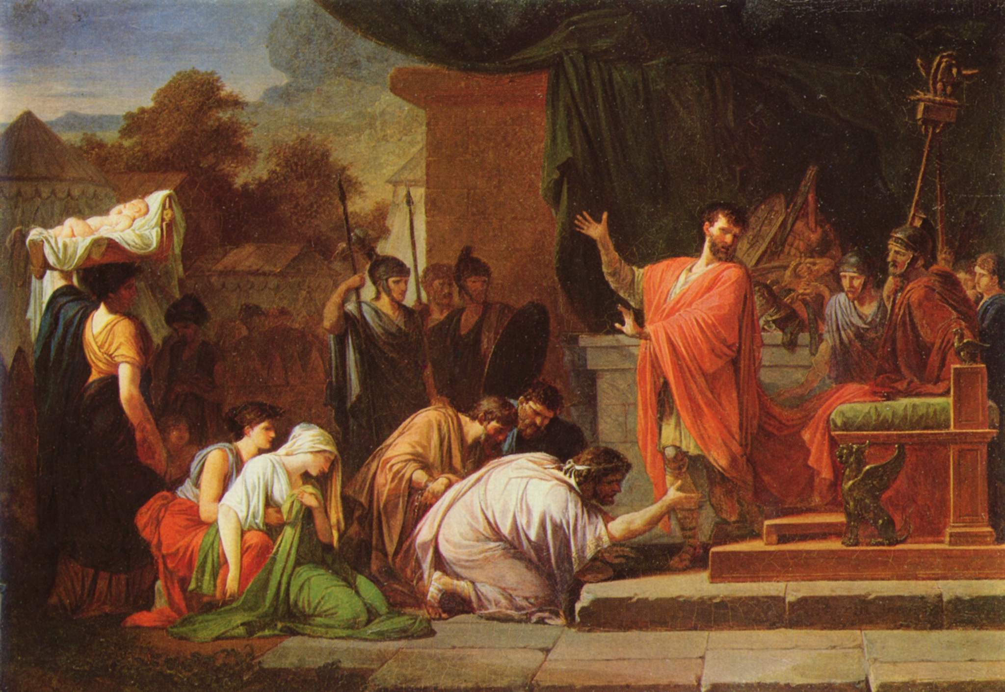 King Perseus of Macedon in front of Aemilius Paulus by Jean-François Pierre Peyron