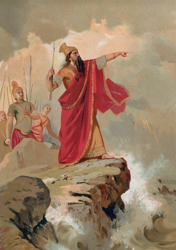 Xerxes Rebuking the Sea