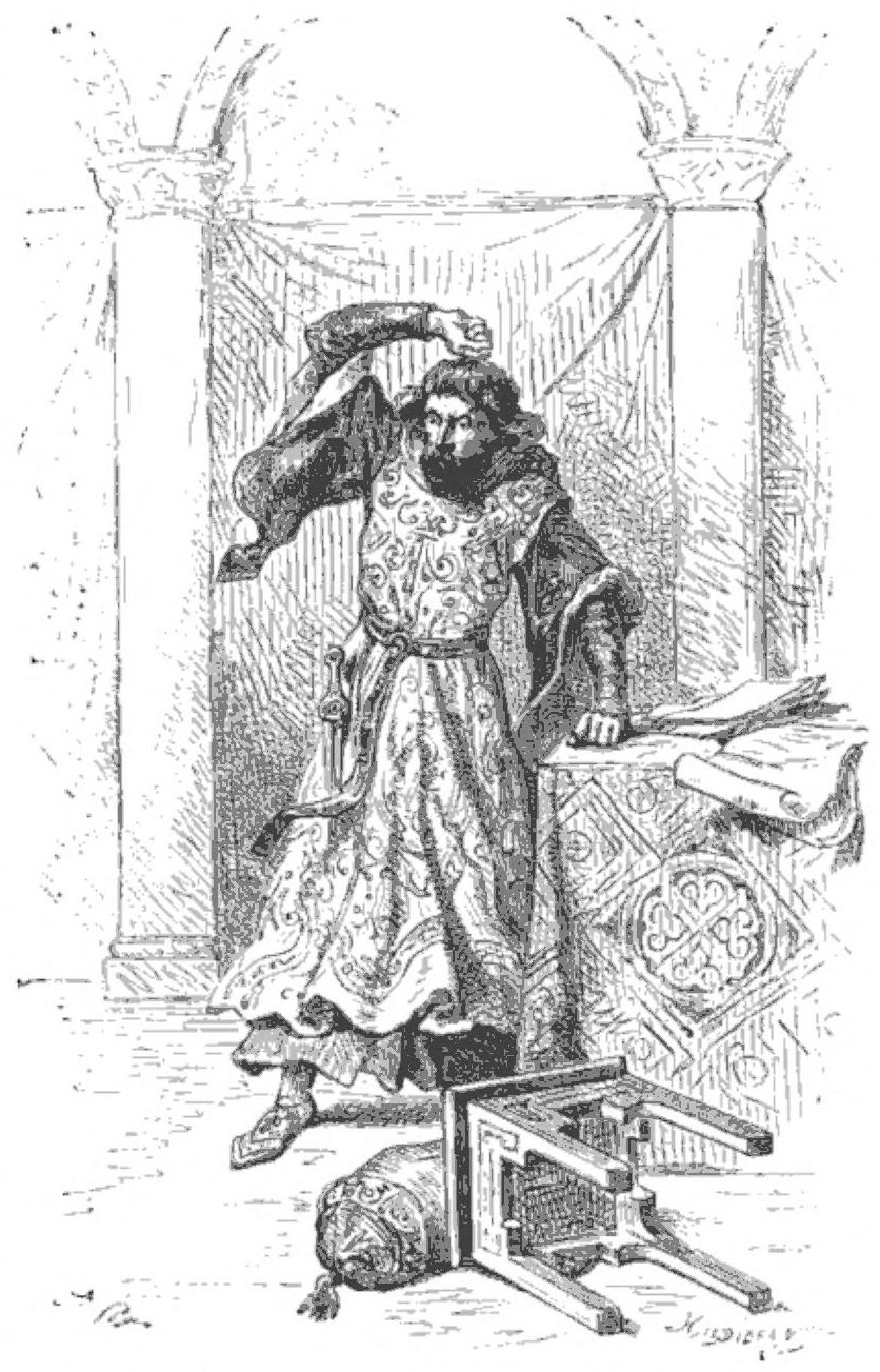 John of England swears the revenge to the barons