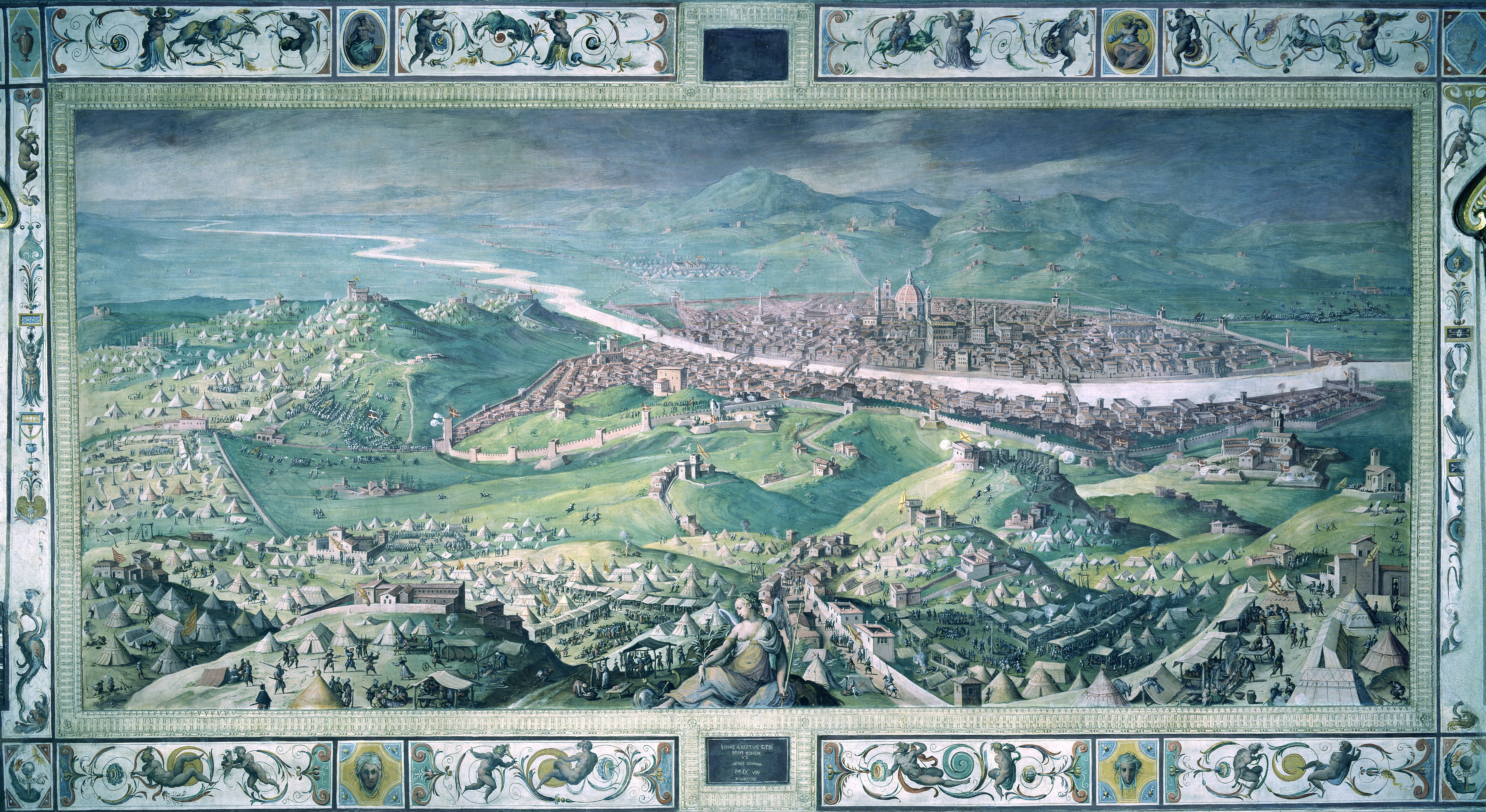 The siege of Florence