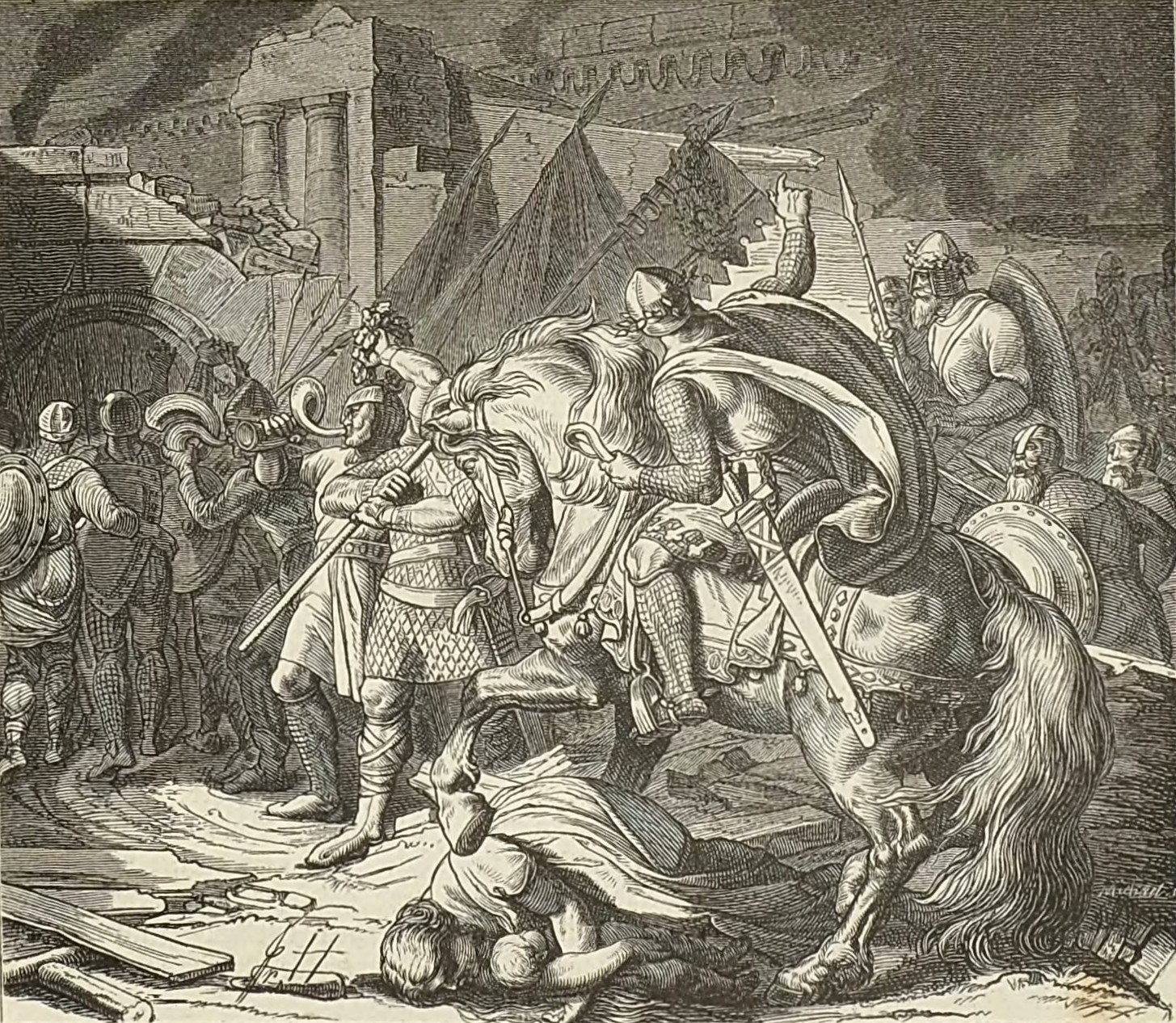 Barbarossa's arrival to Milan