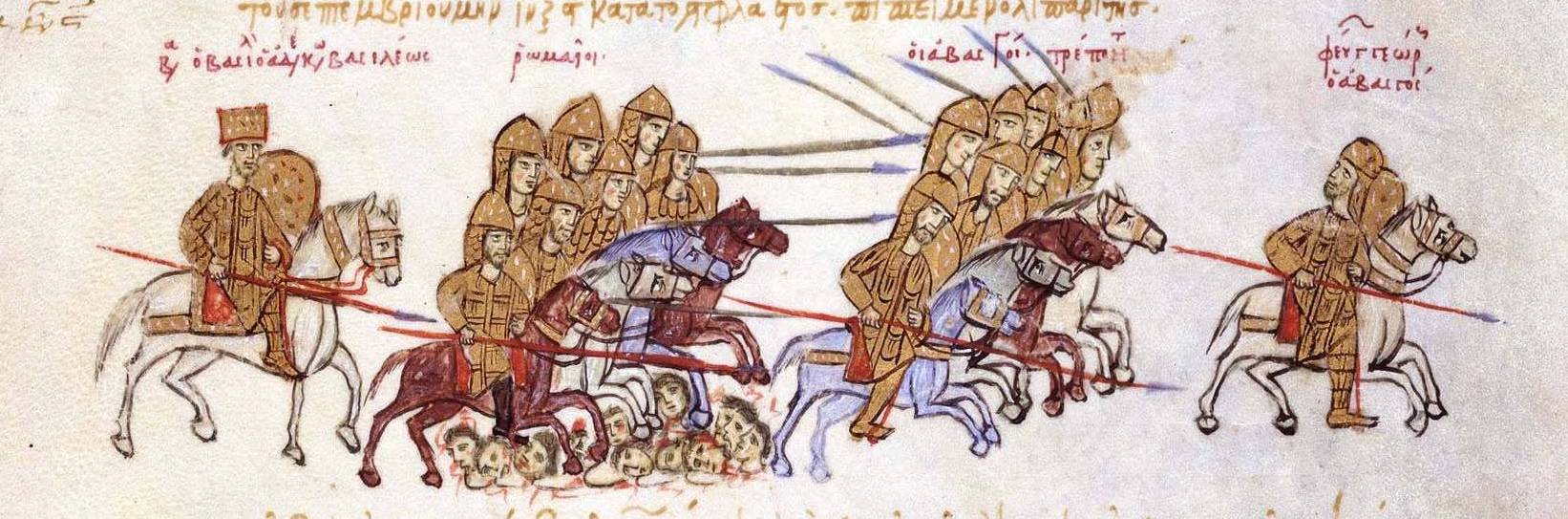 Defeat of King Georgios of Abasgia by Byzantine emperor Basil
