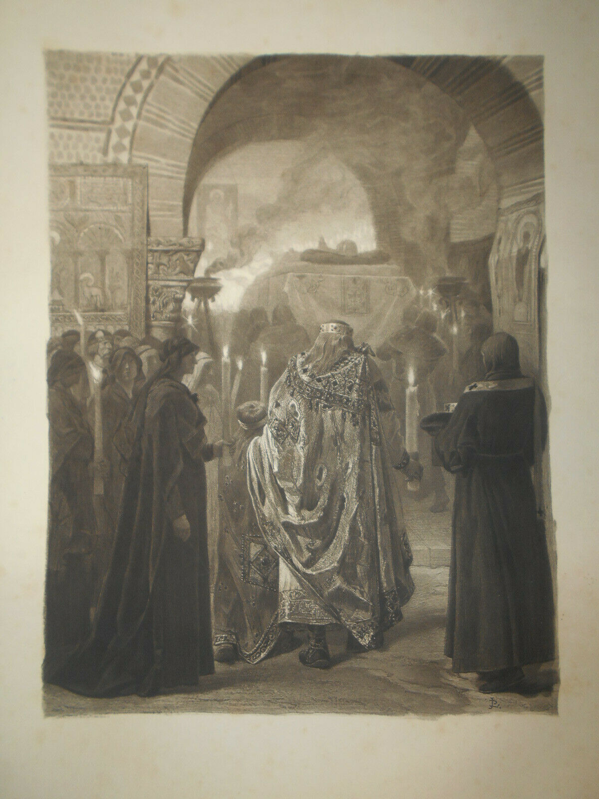 Tales of the Merovingian Times, Body of the young prince transported to the basilica of Saint Vincent