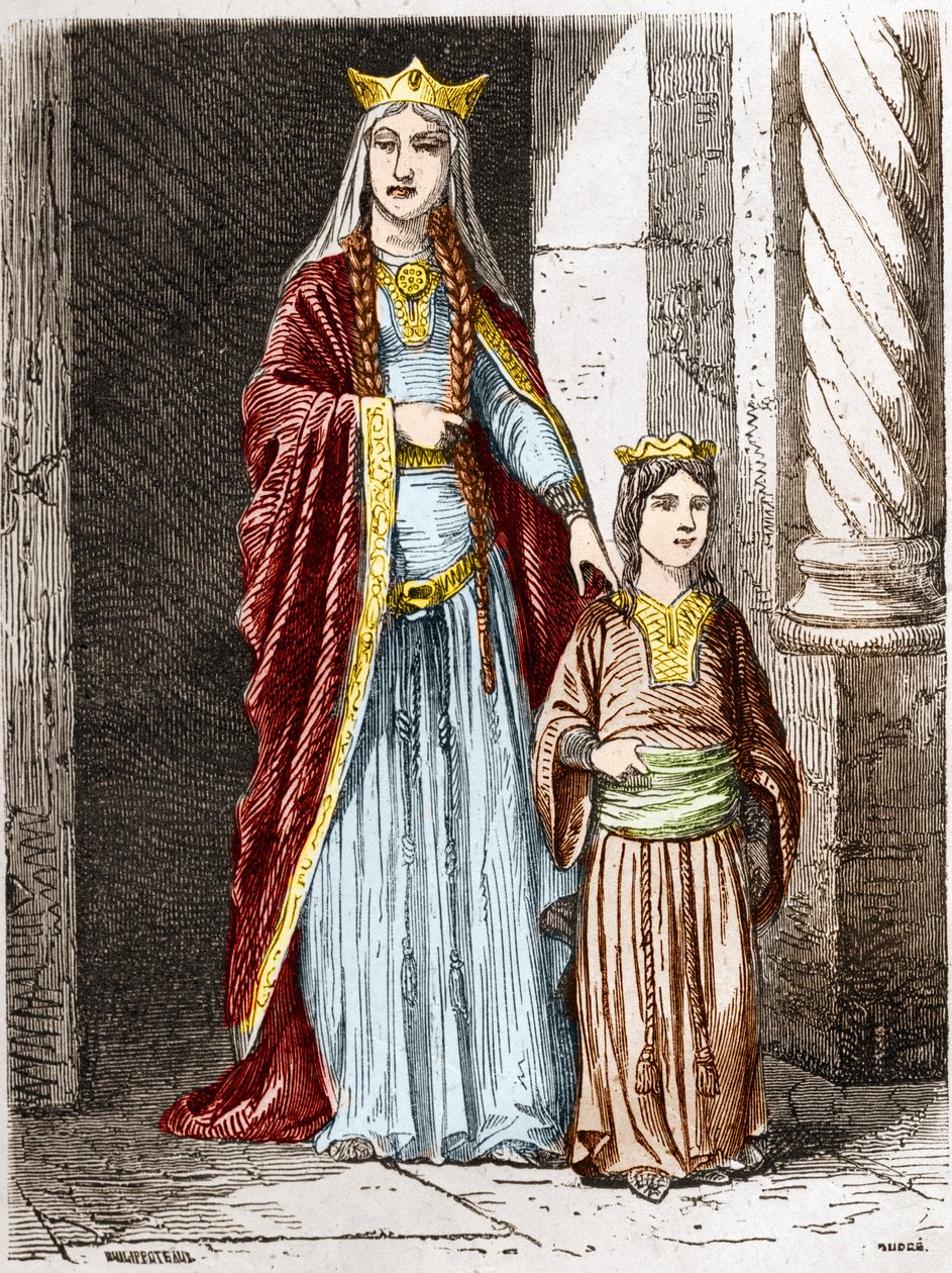Sainte Bathilde, Queen of the Francs with Clotaire