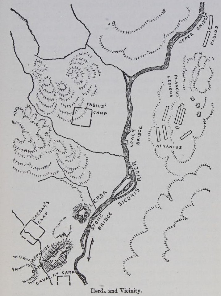 Battle of Ilerda, map 1