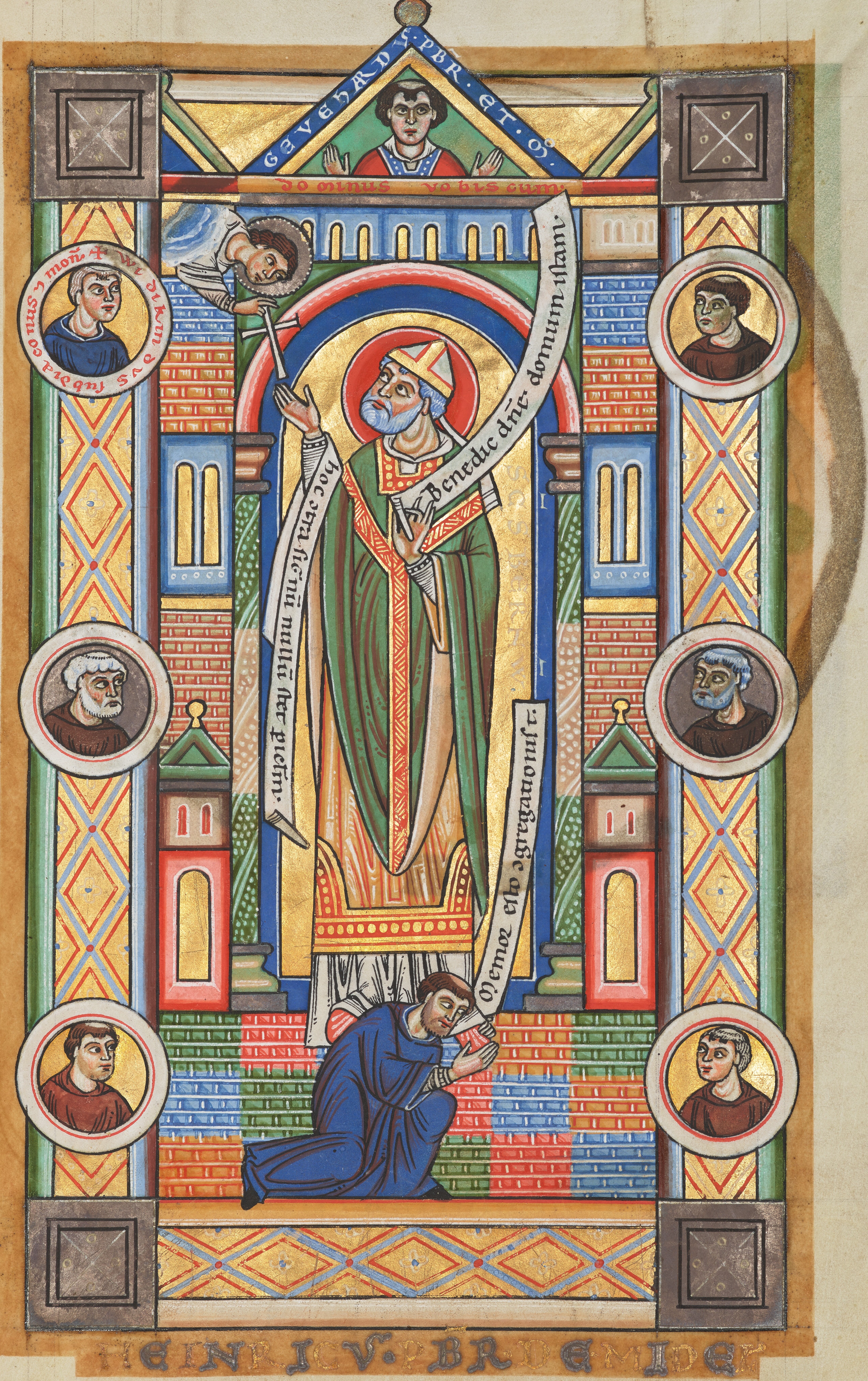 Saint Bernward of Hildesheimprobably 1170sUnknown artist Stammheim Missal