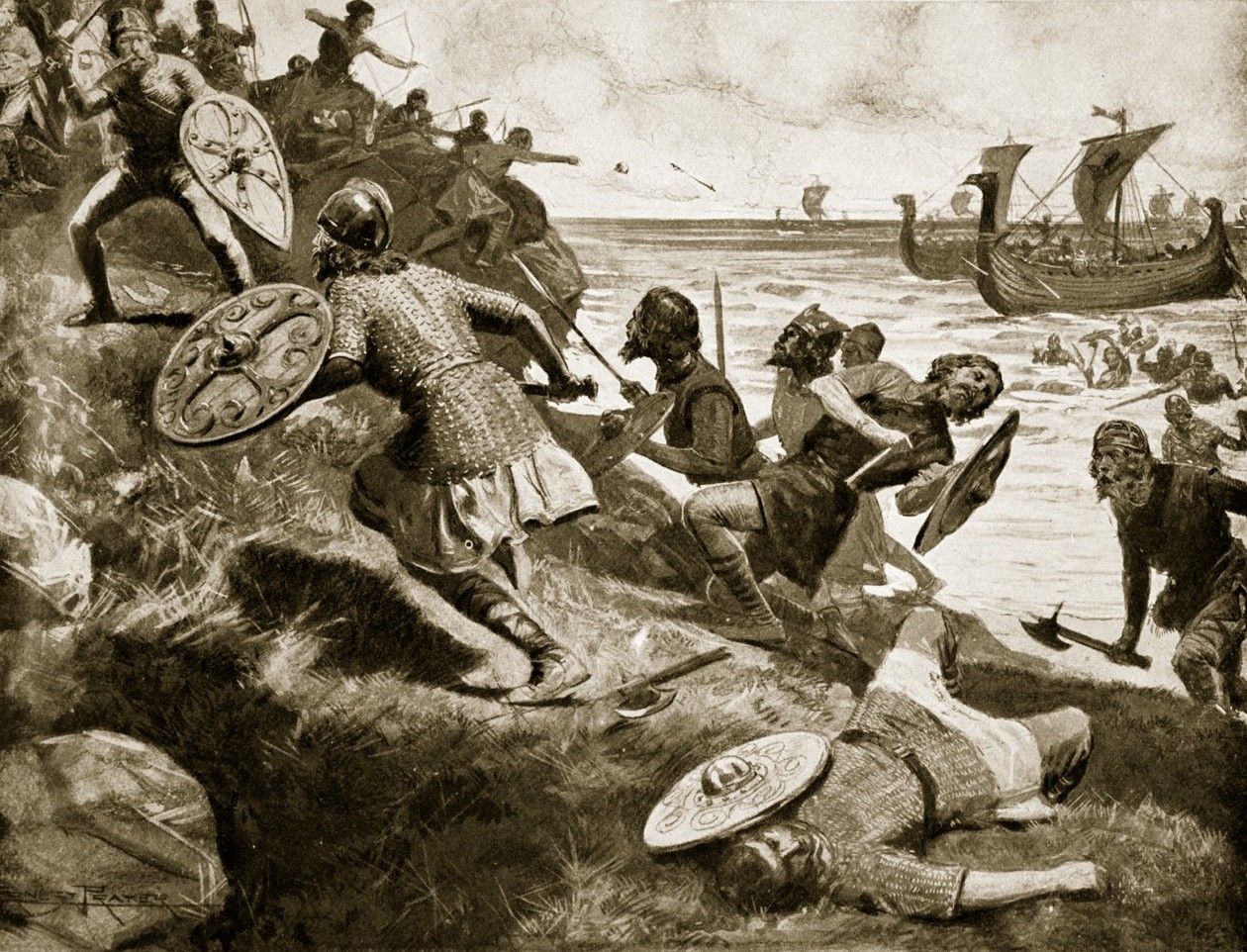 King Caedwalla attacks the Isle of Wight