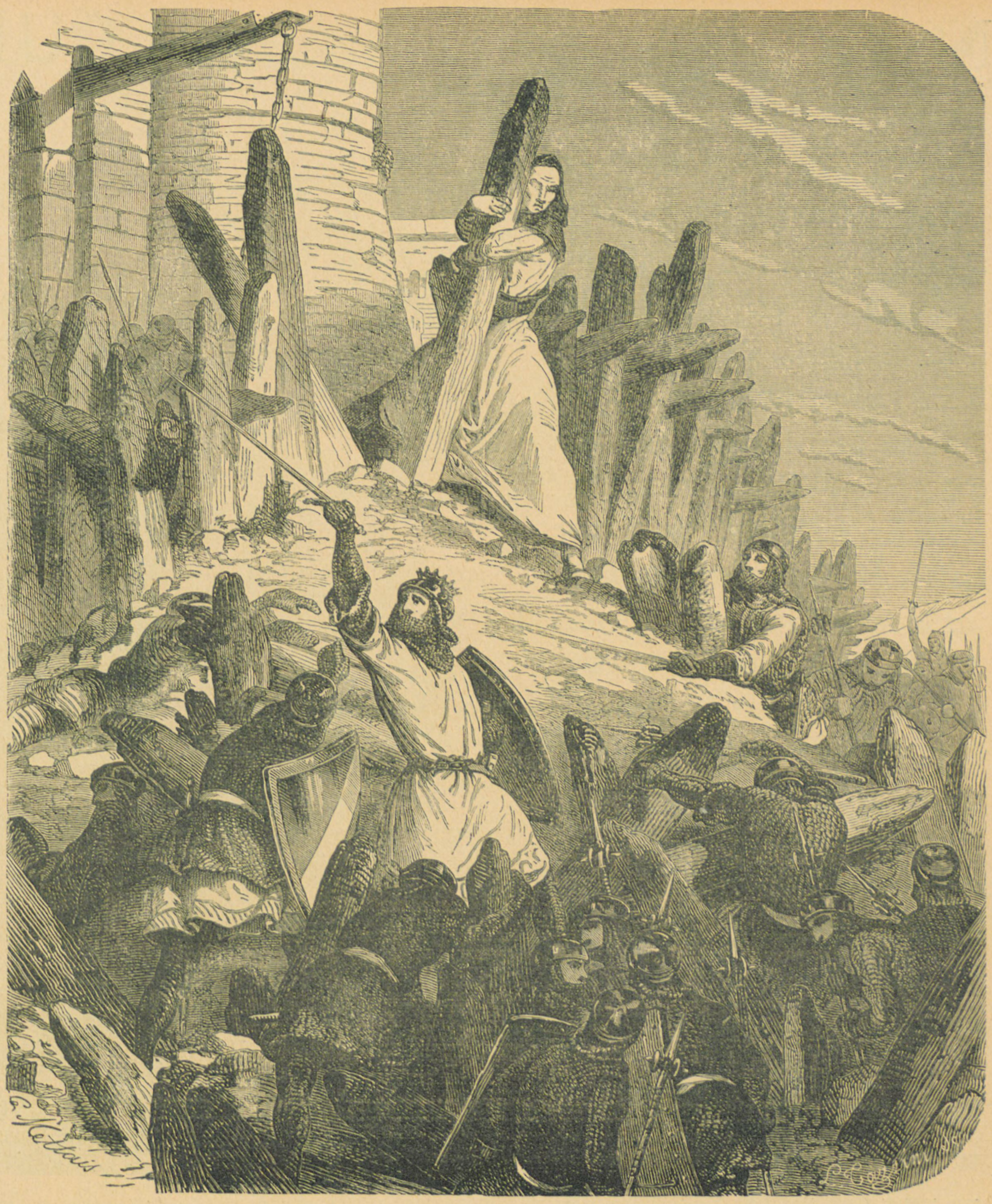 Siege of the Puiset Castle by Louis VI of France