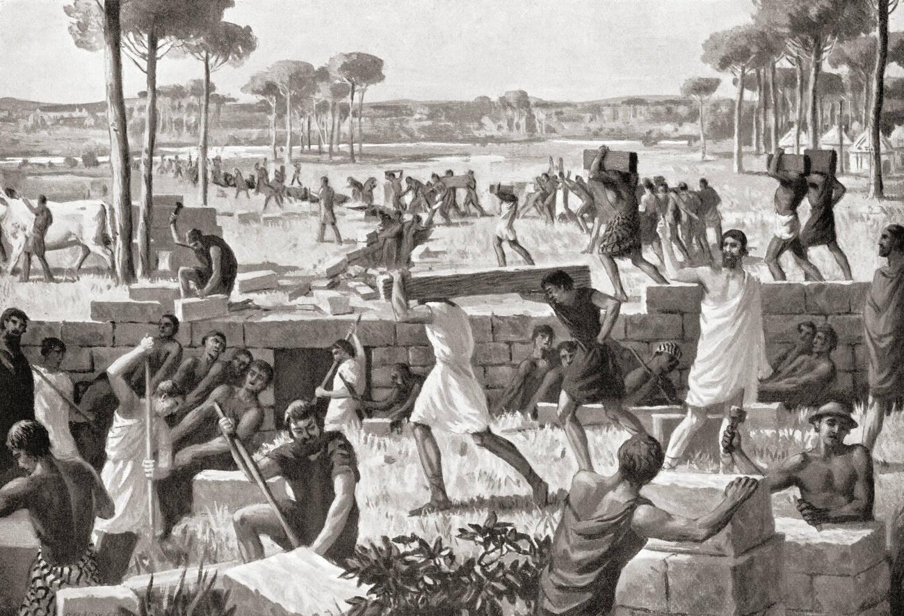 Draining the site of ancient Rome