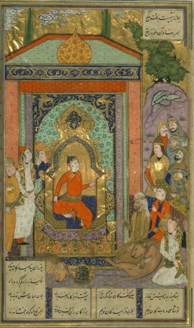 Bahram Gur Enthroned -