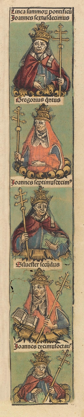 Ioannes XVI, Gregorius V, Sylvester II, Ioannes XVII, Ioannes XVIII