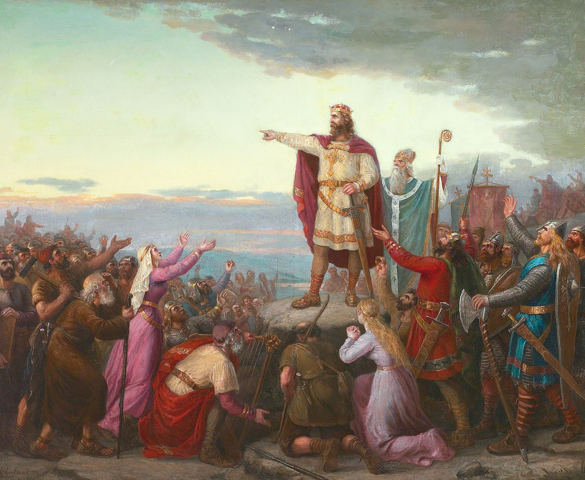 King Eric I of Denmark announces his intent to travel to the Holy Land at the Thing at Viborg