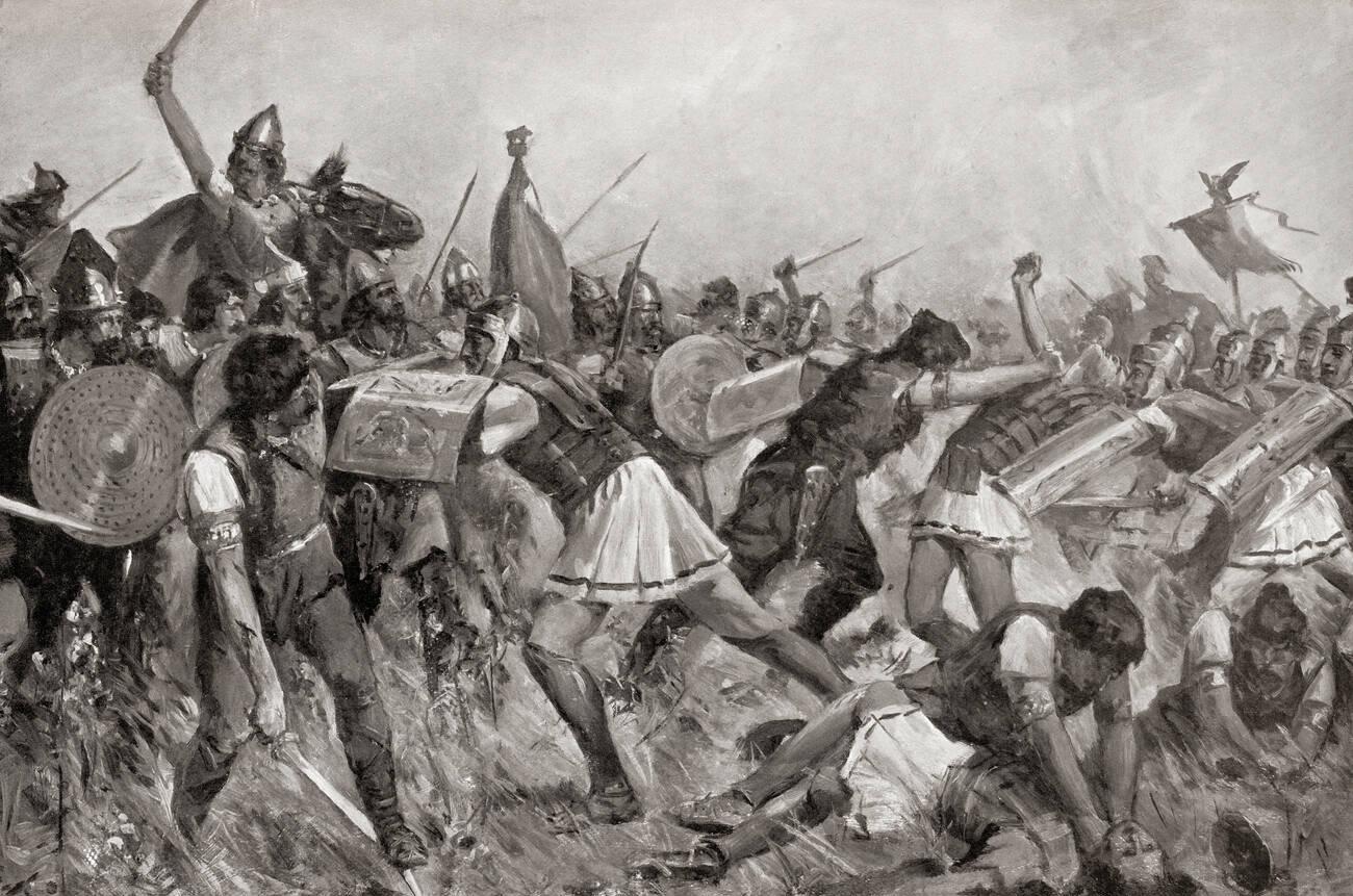 The Battle of Telamon between the Roman Republic and an alliance of Celtic tribes