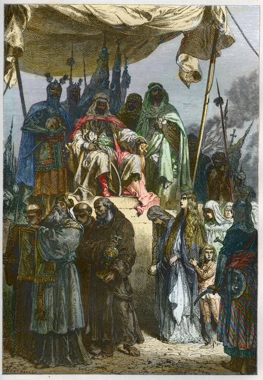 The siege of Jerusalem in 1187 by Saladin