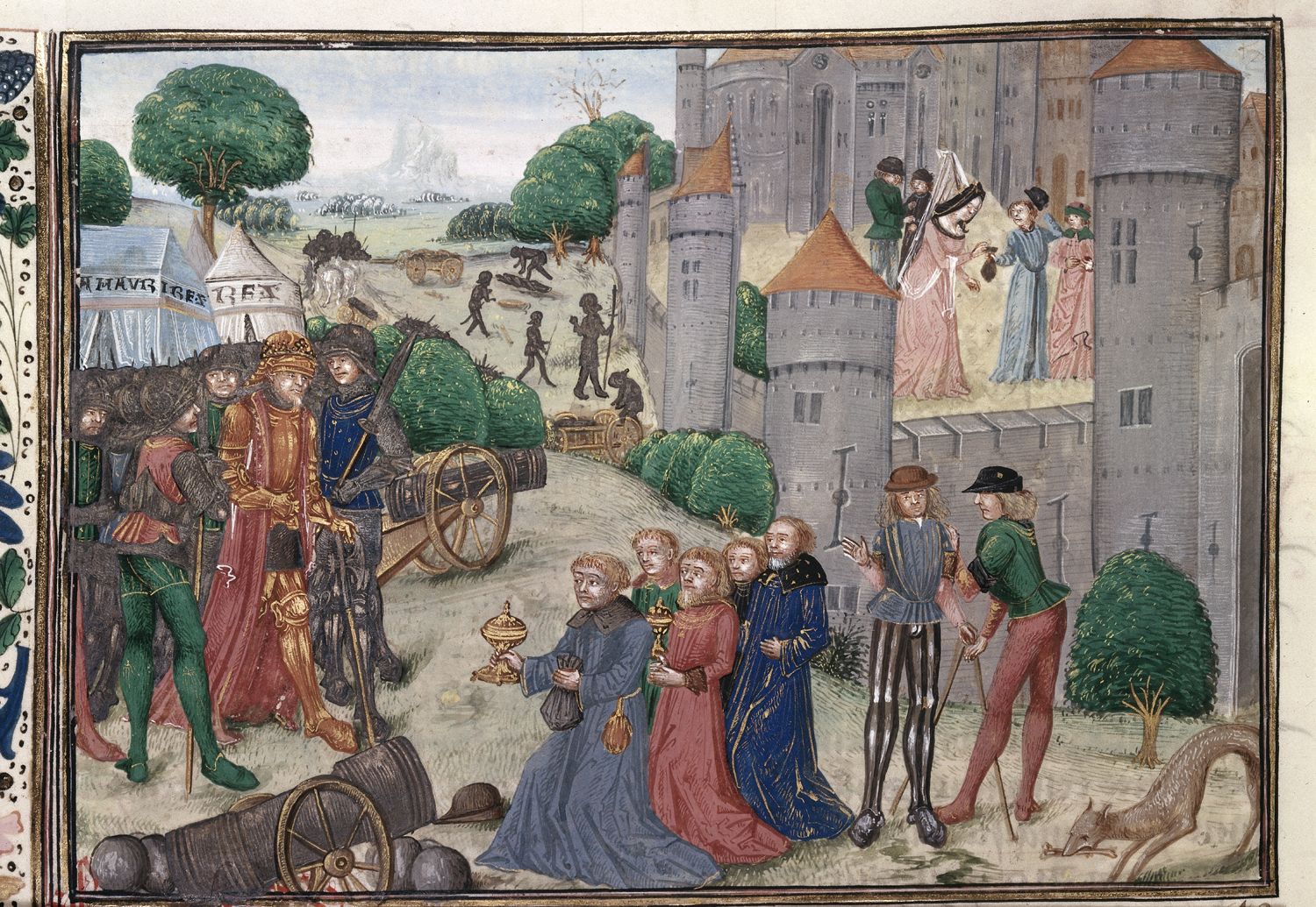 Siege of Caesarea by Amaury and his army