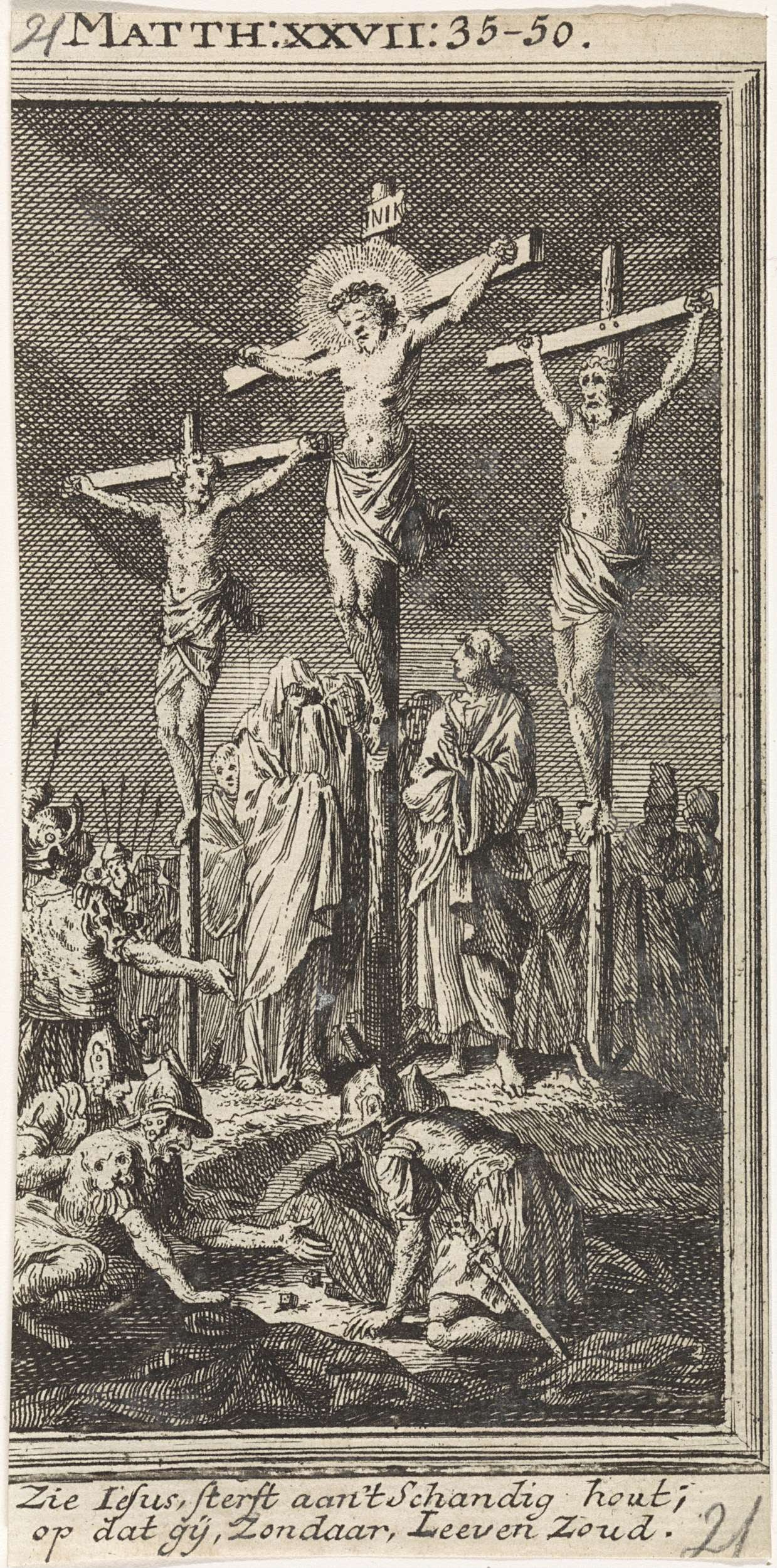 Three crosses on Golgotha