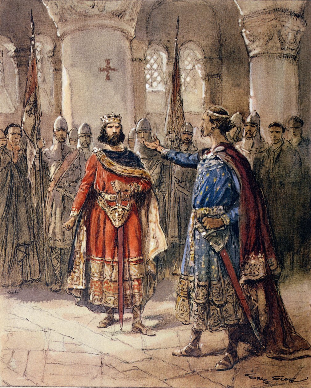 Hugues Capet et le comte Aldebert