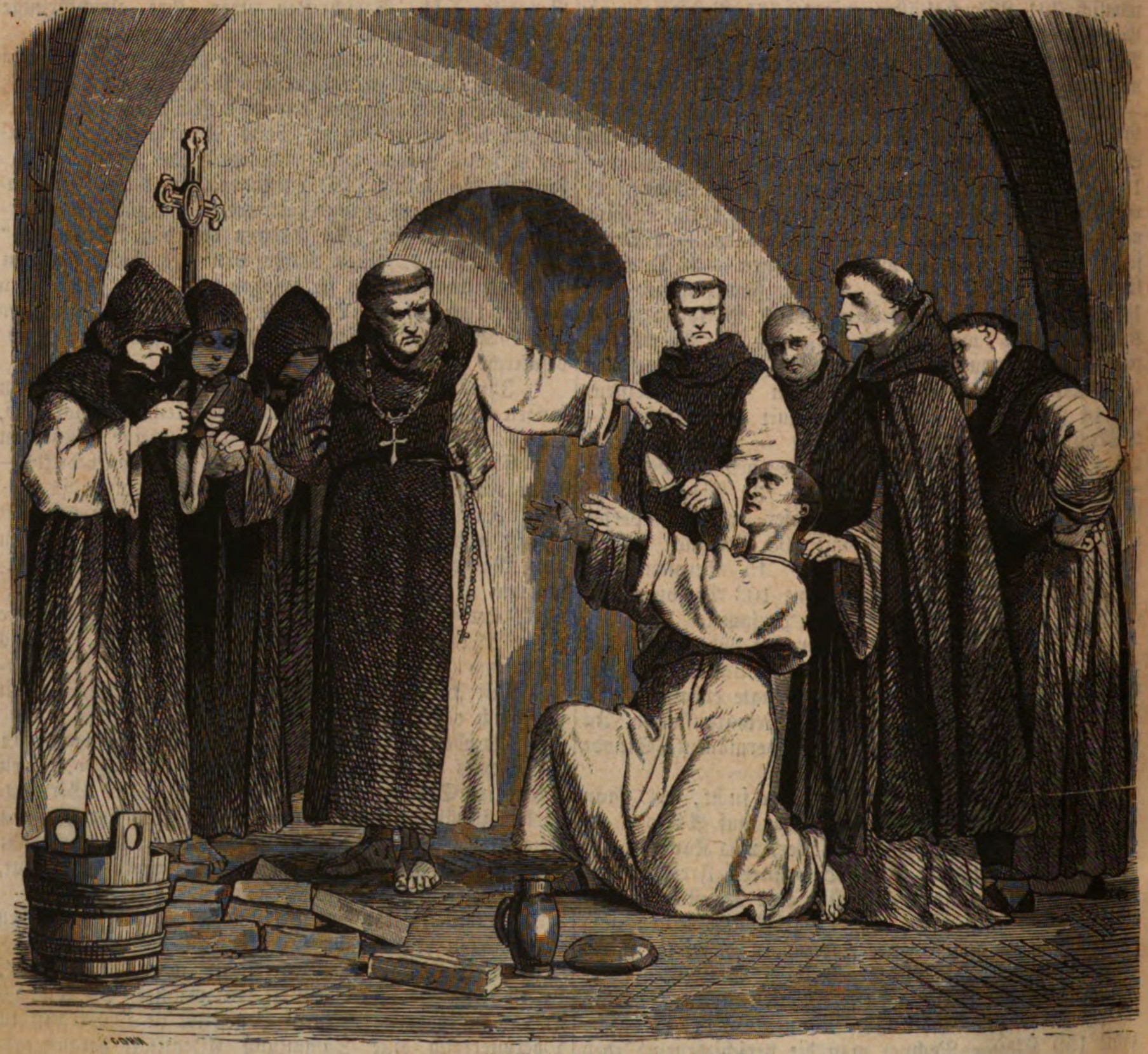 Chef Martin Marinans of Bamberg immuremented for hip poisoning in Villach monastery