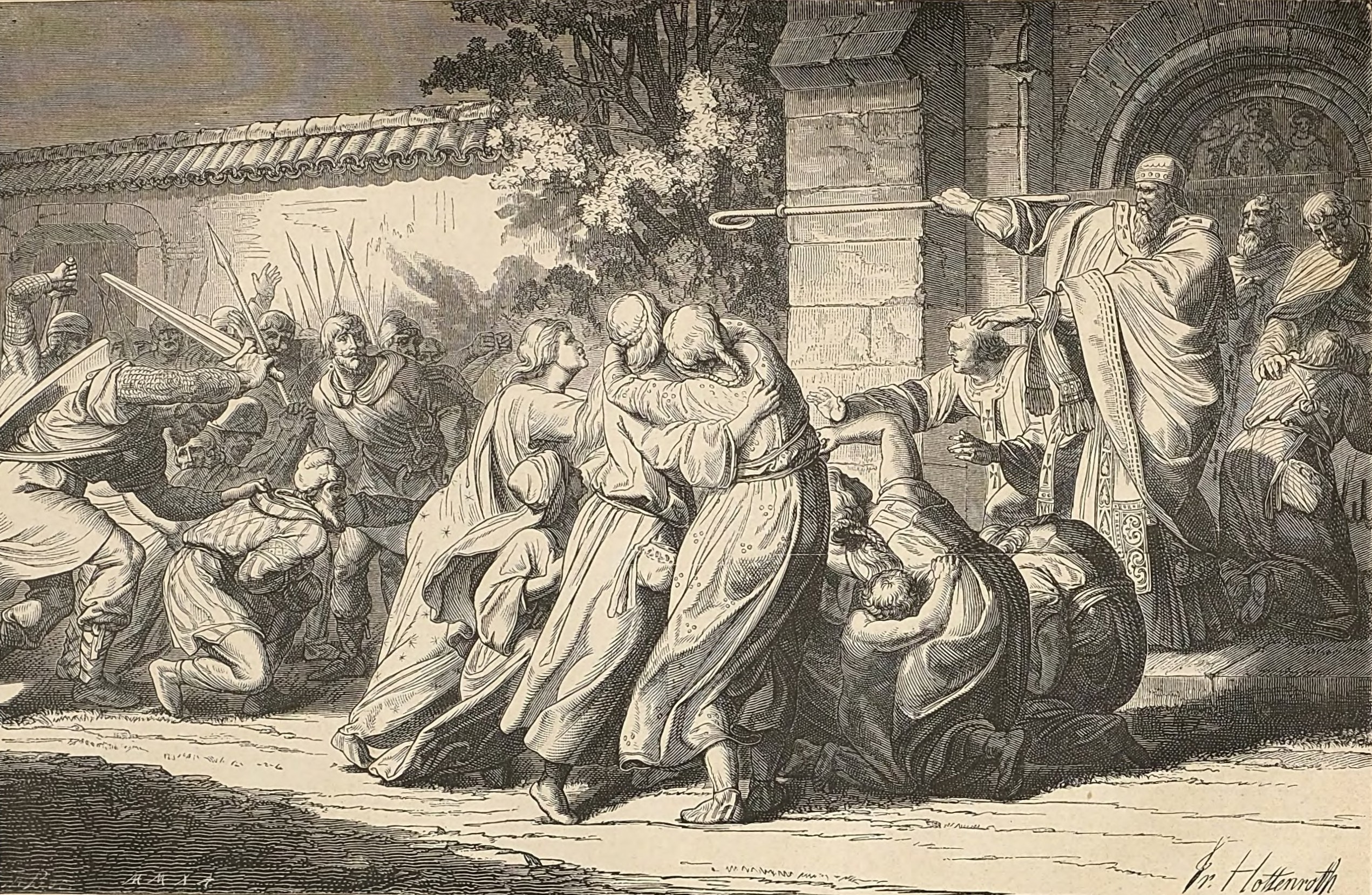 Bishop Johann of Speyer saves the Jews (Johann I of Kraichgau)