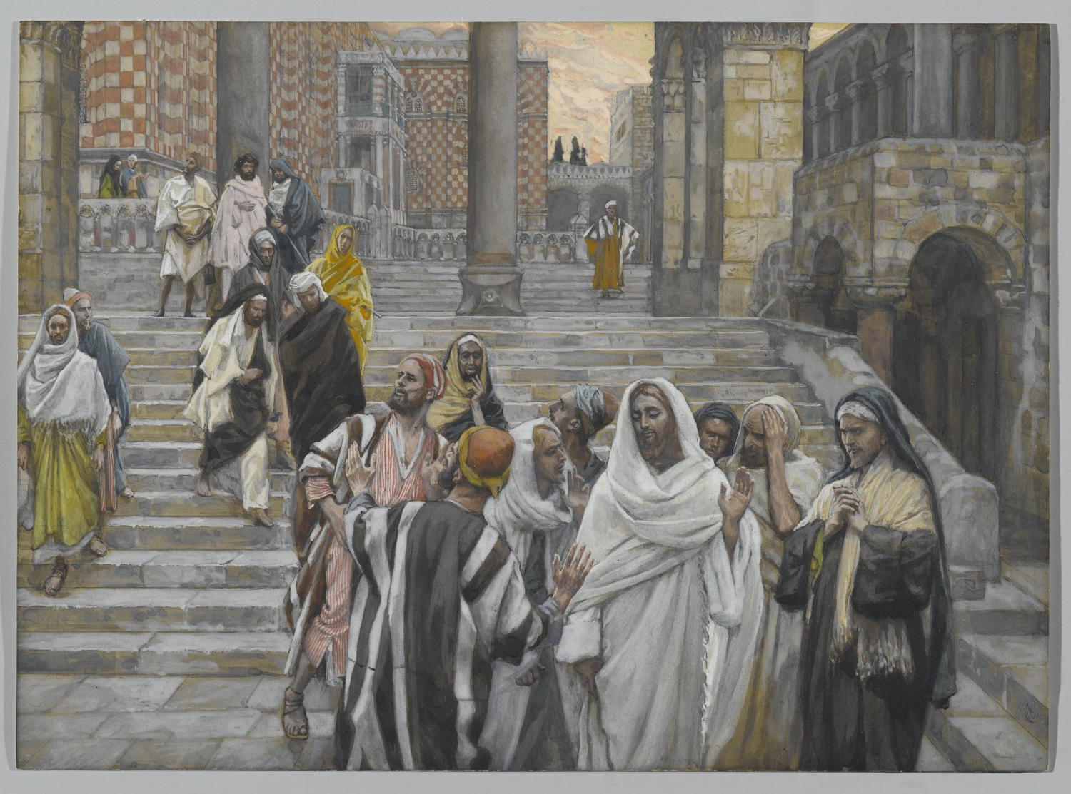 The Disciples Admire the Buildings of the Temple
