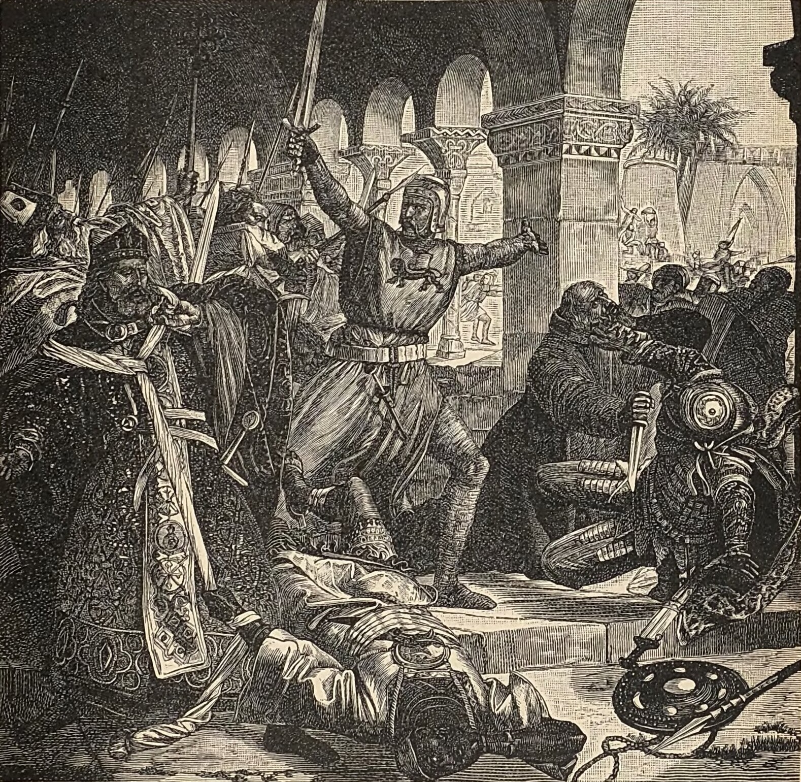 Count Ekkehart von Scheyern, along with several bishops and people, undertakes an armed pilgrimage to the Promised Land