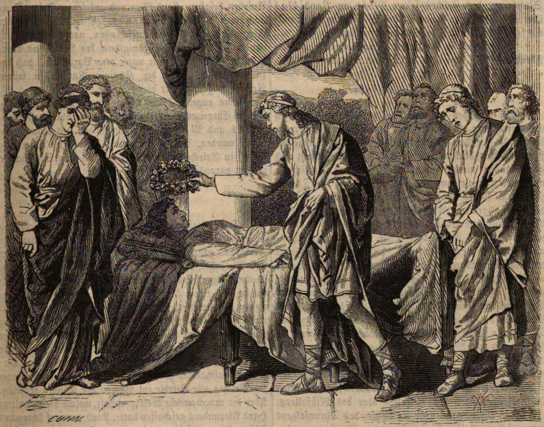 Pericles at the body of his son (Paralus or Xanthippu)