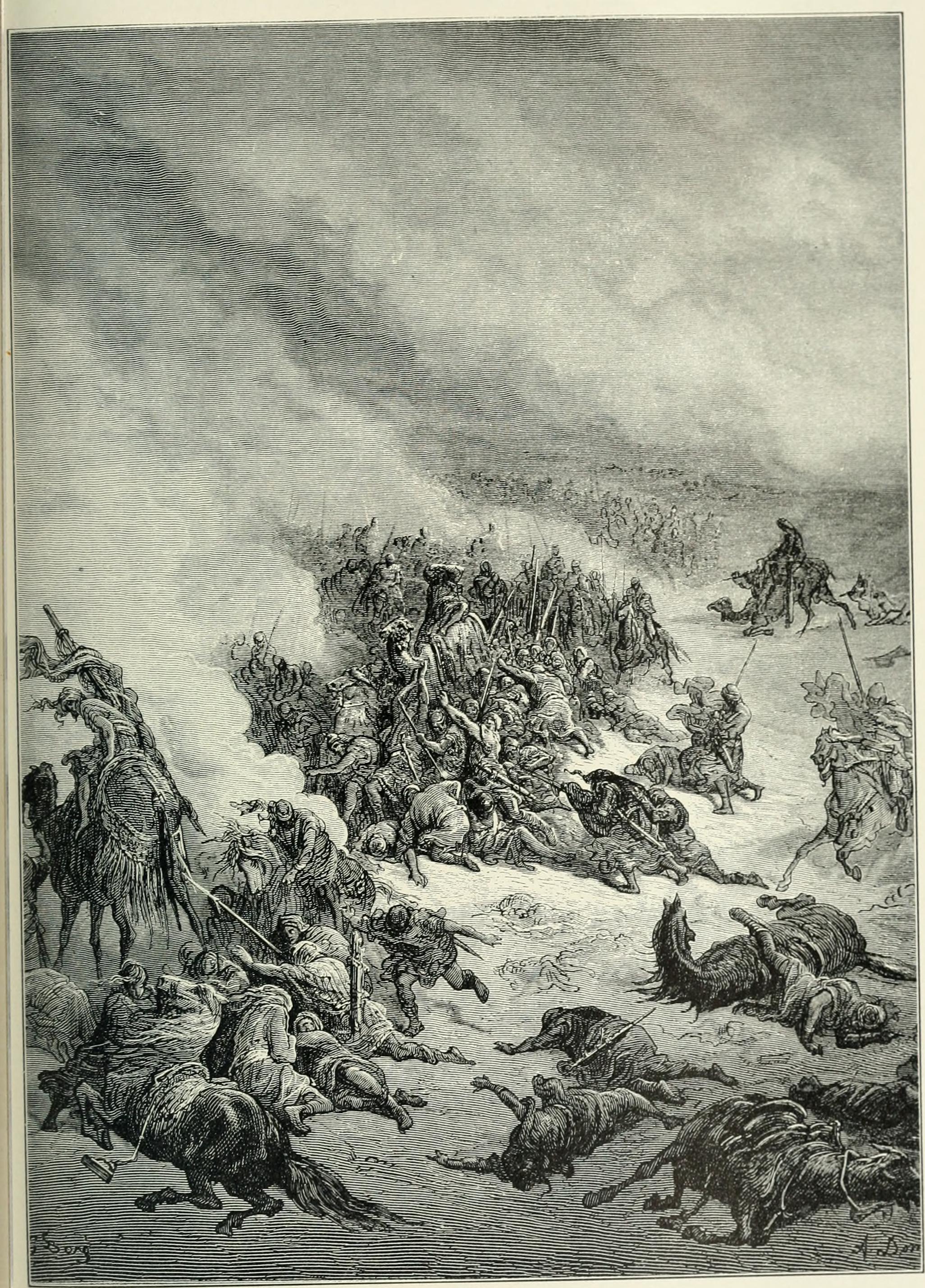 Persians Invade African Desert & Their Army is Overwhelmed by a Sandstorm