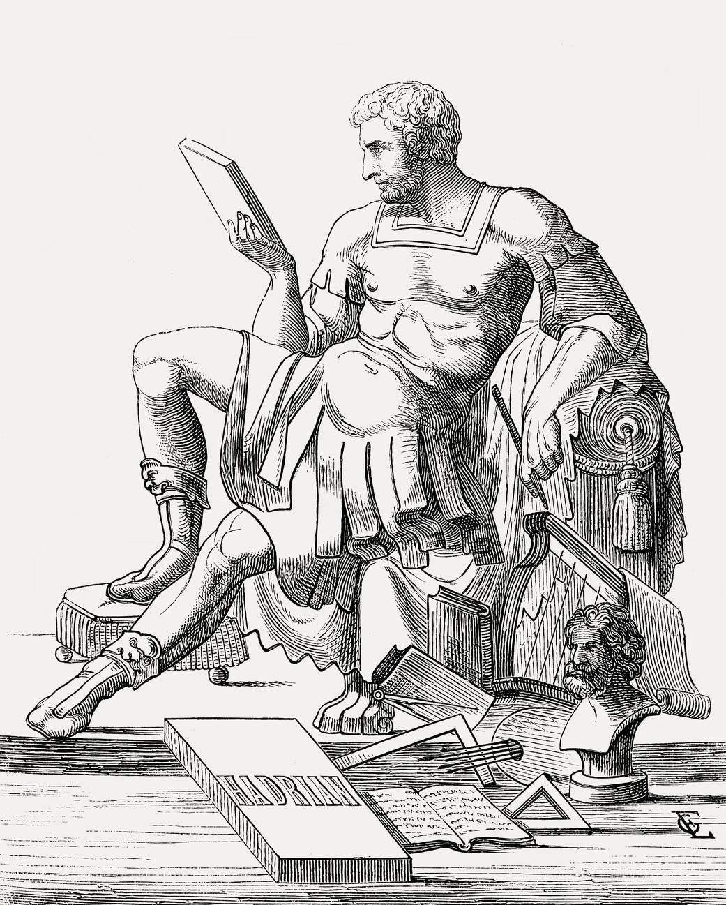 Hadrian or Publius Aelius Hadrianus Augustus, 76