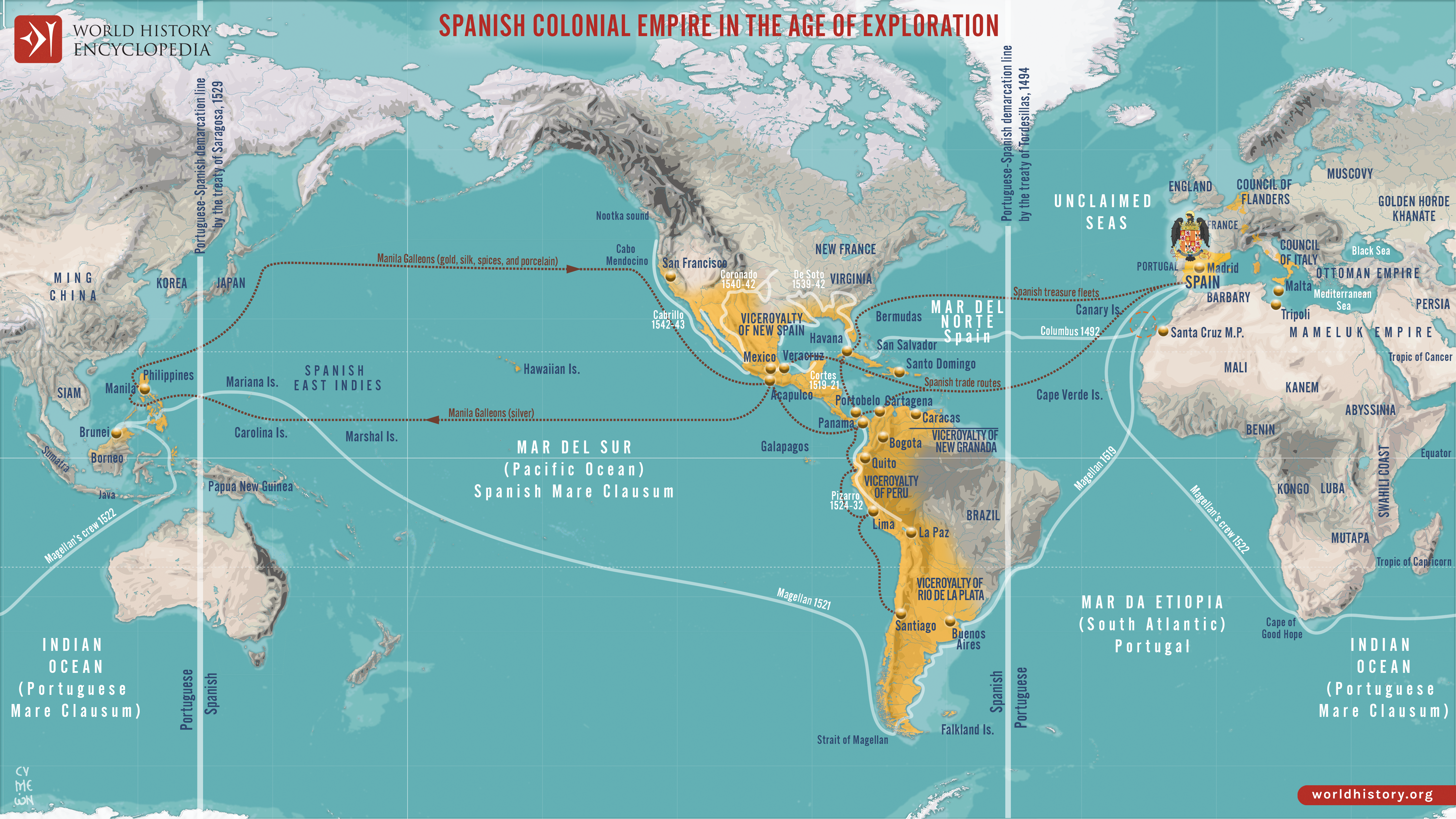 Map of the Spanish Colonial Empire map-of-the-spanish-colonial-empire-14411