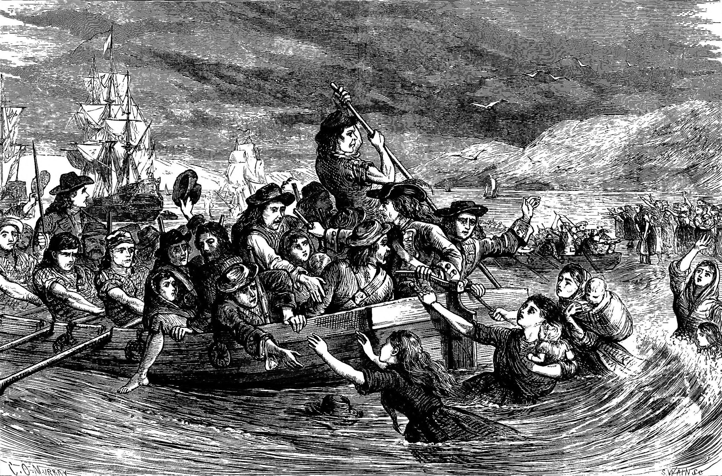 Irish troops leaving Limerick