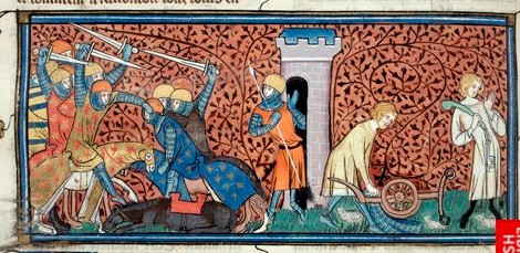 Odo, the Count of Chartres, being defeated