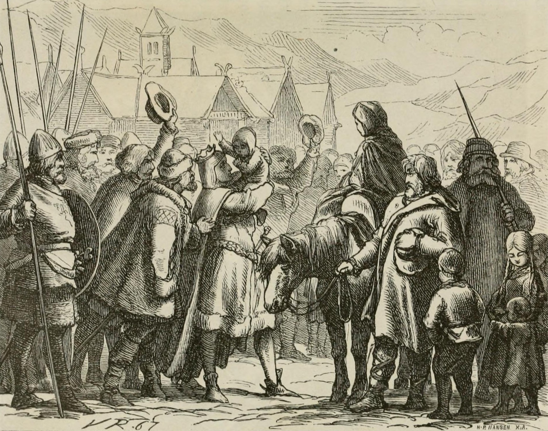 King Inge Bårdsson meets the infant Haakon Haakonsson