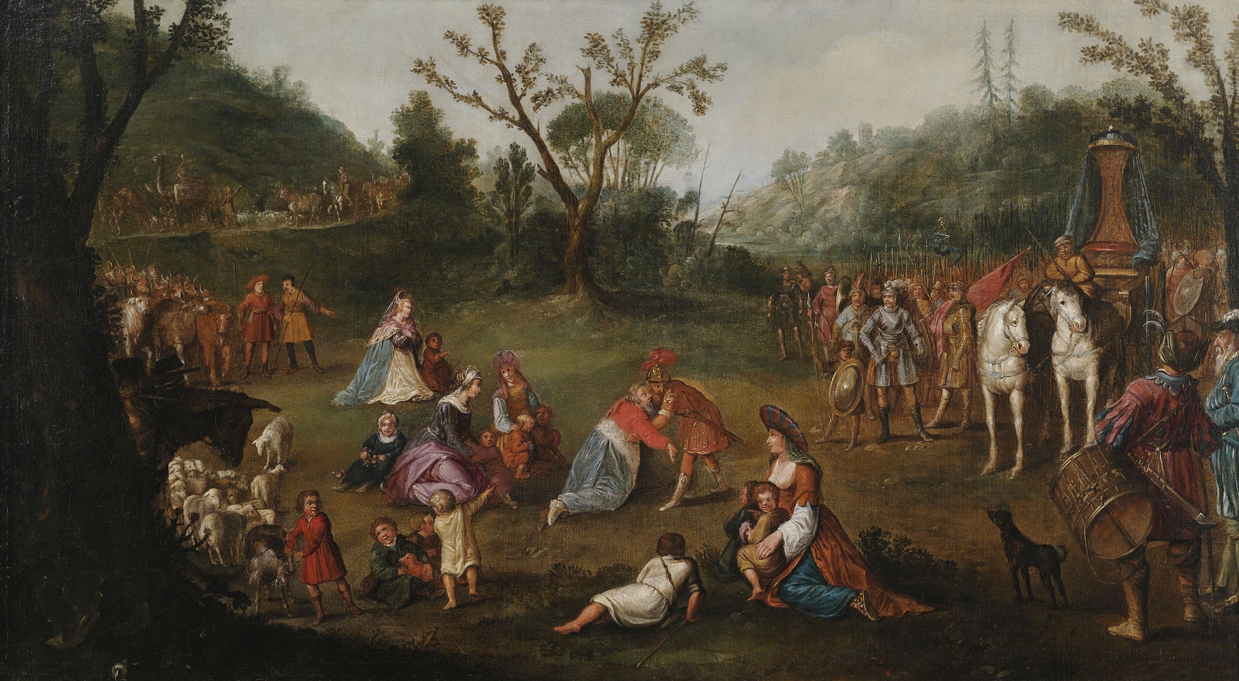 Meeting of Alexander the Great with the family of Darius III after the defeat in the Battle of Issus