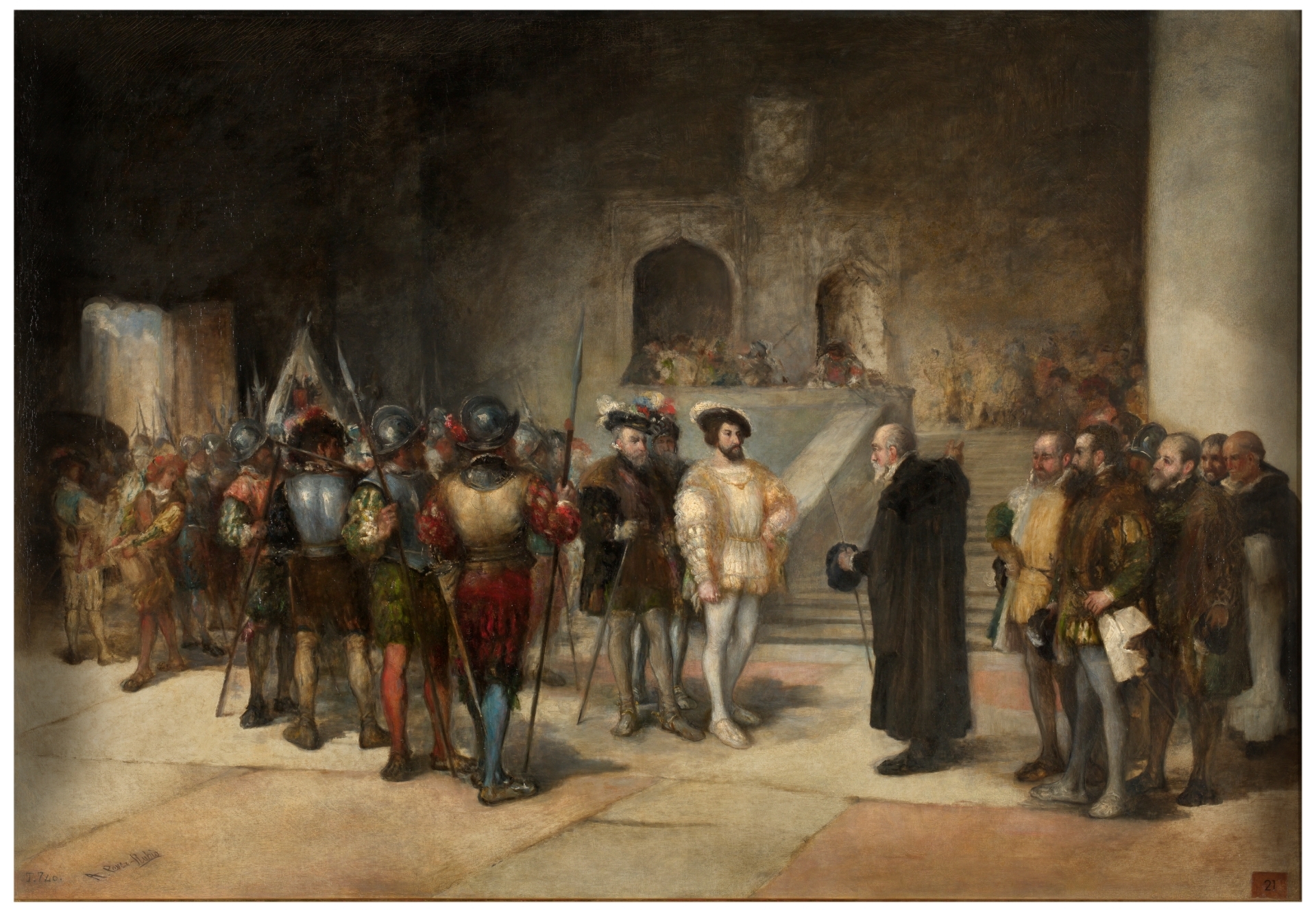 François I, King of France, Entering the Torre de los Lujanes as a prisoner
