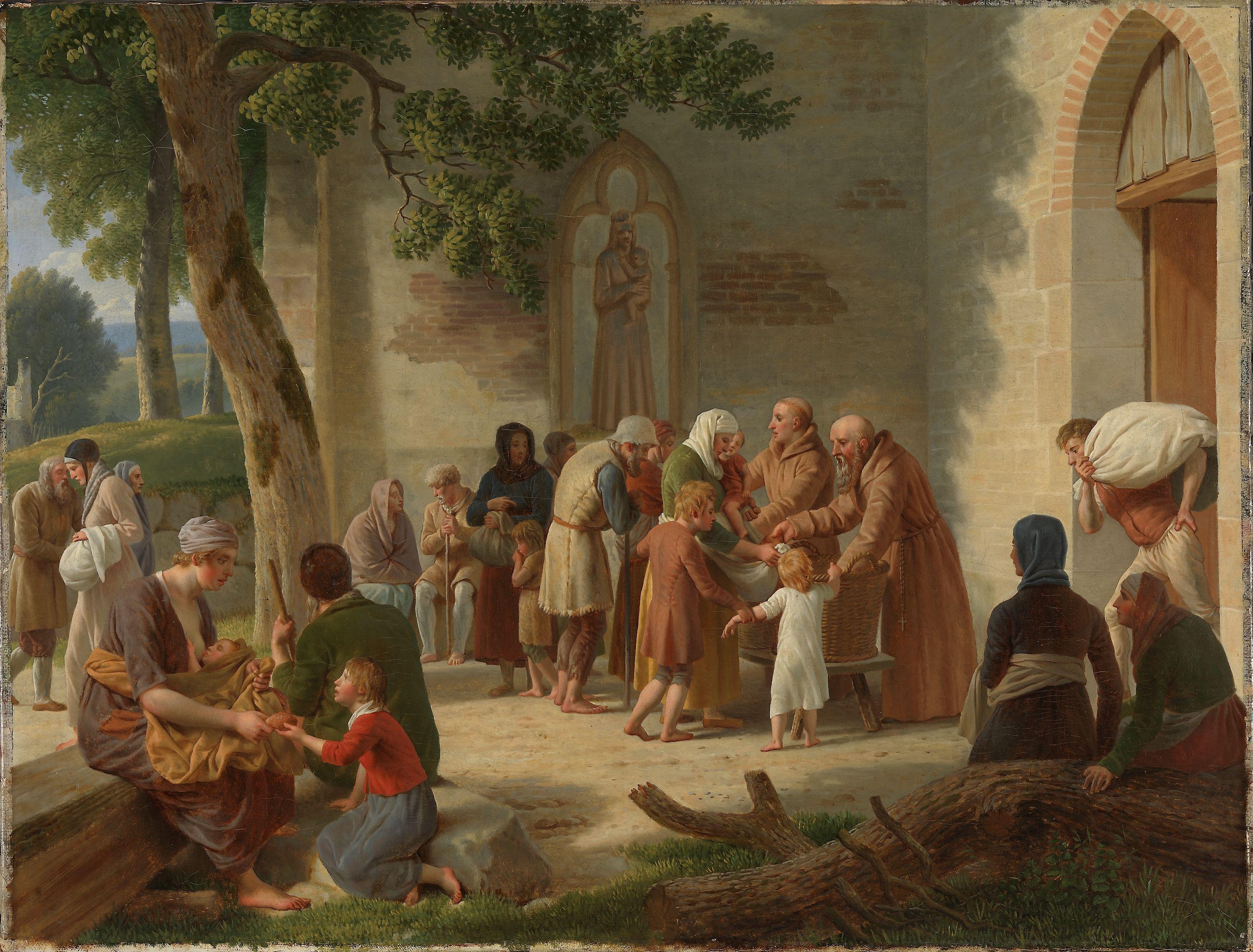 Vicelinus distributing Bread among the Poor