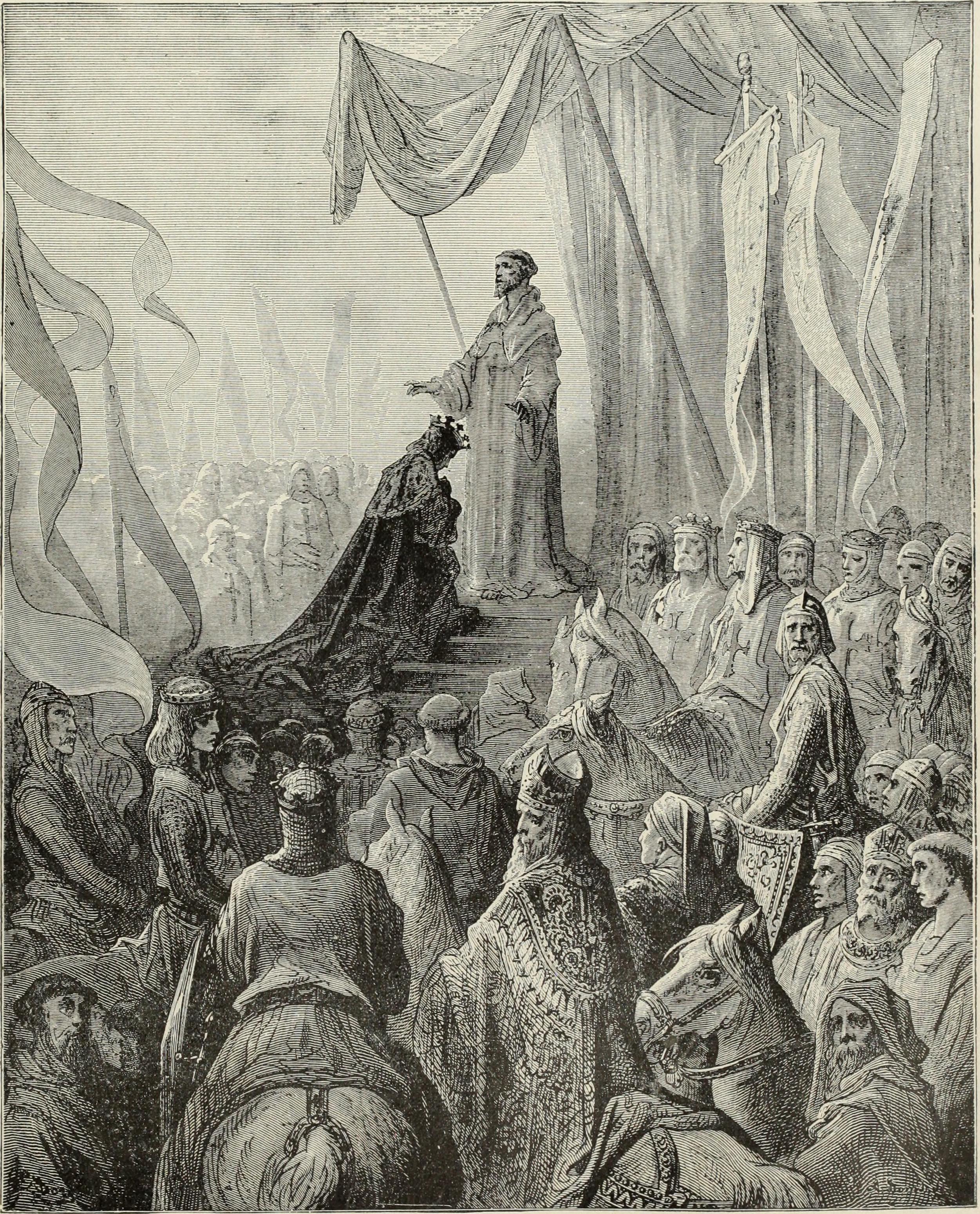 Louis VII Receiving the Cross from St Bernard