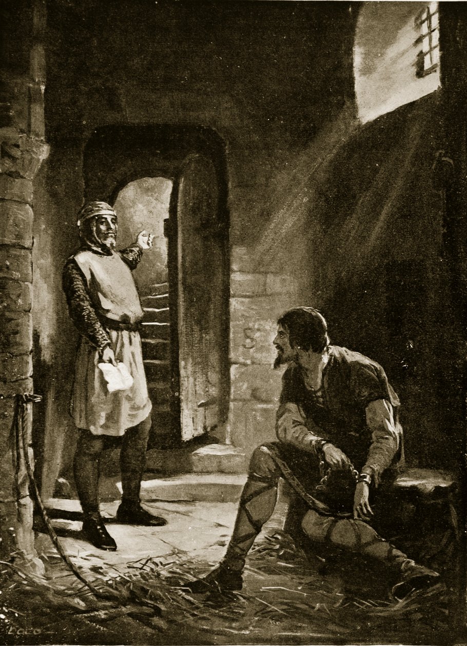 Stephen receives the order of his release after the Rout of Winchester